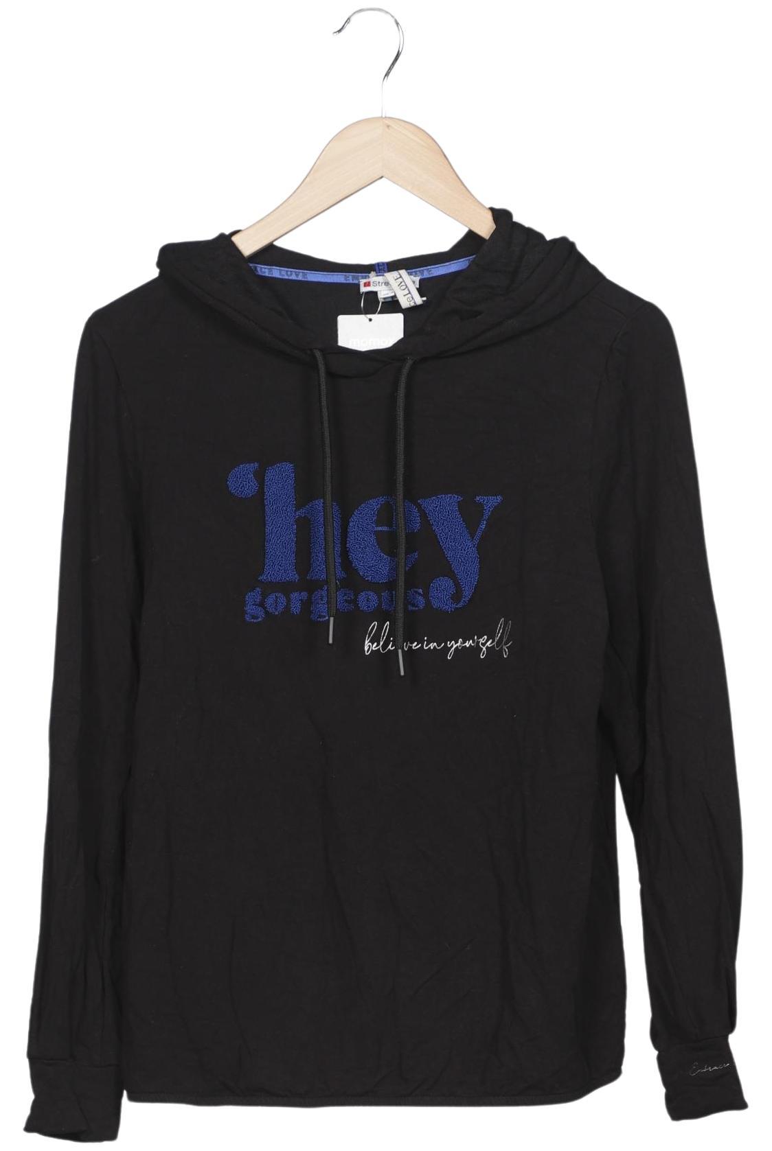 

Street One Damen Kapuzenpullover, schwarz, Gr. 40