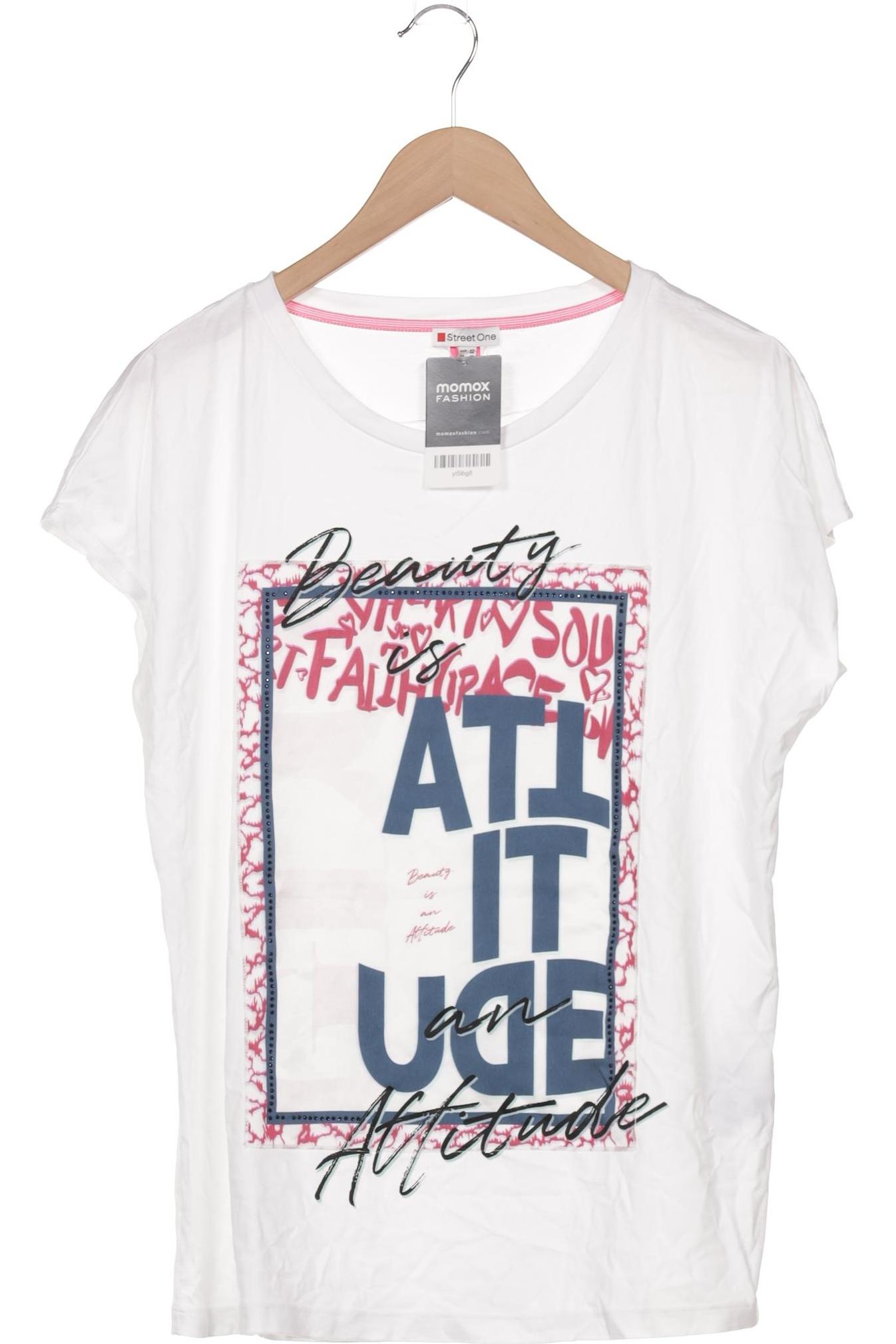 

Street One Damen T-Shirt, weiß, Gr. 44