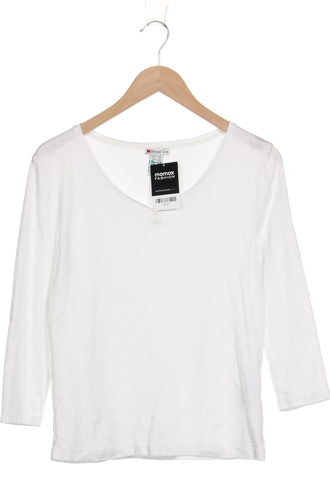 

Street One Damen Langarmshirt, weiß, Gr. 38