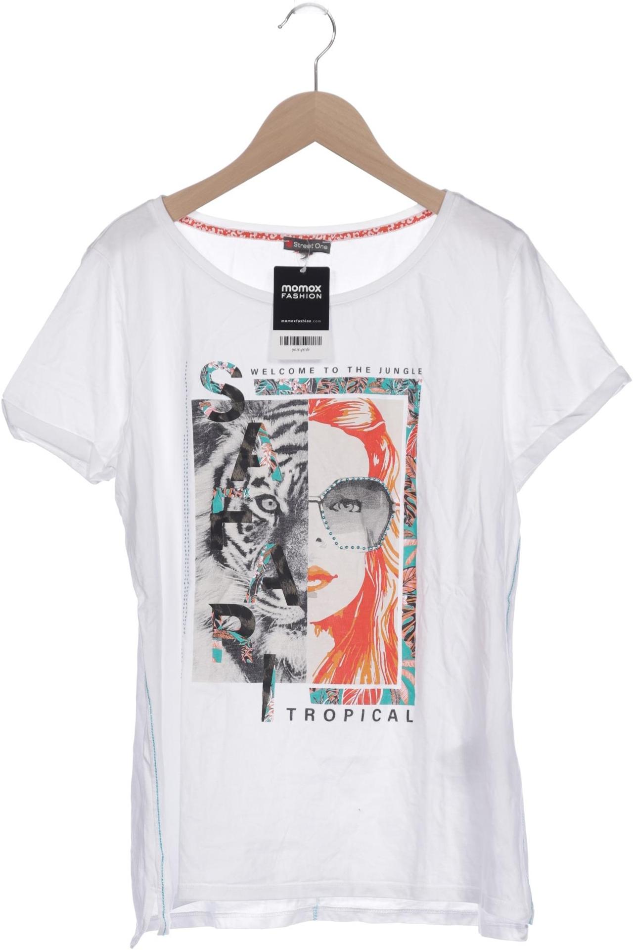 

Street One Damen T-Shirt, weiß, Gr. 38