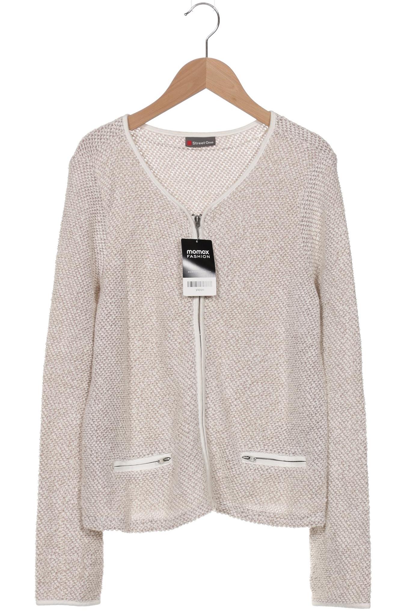 

Street One Damen Strickjacke, weiß, Gr. 40