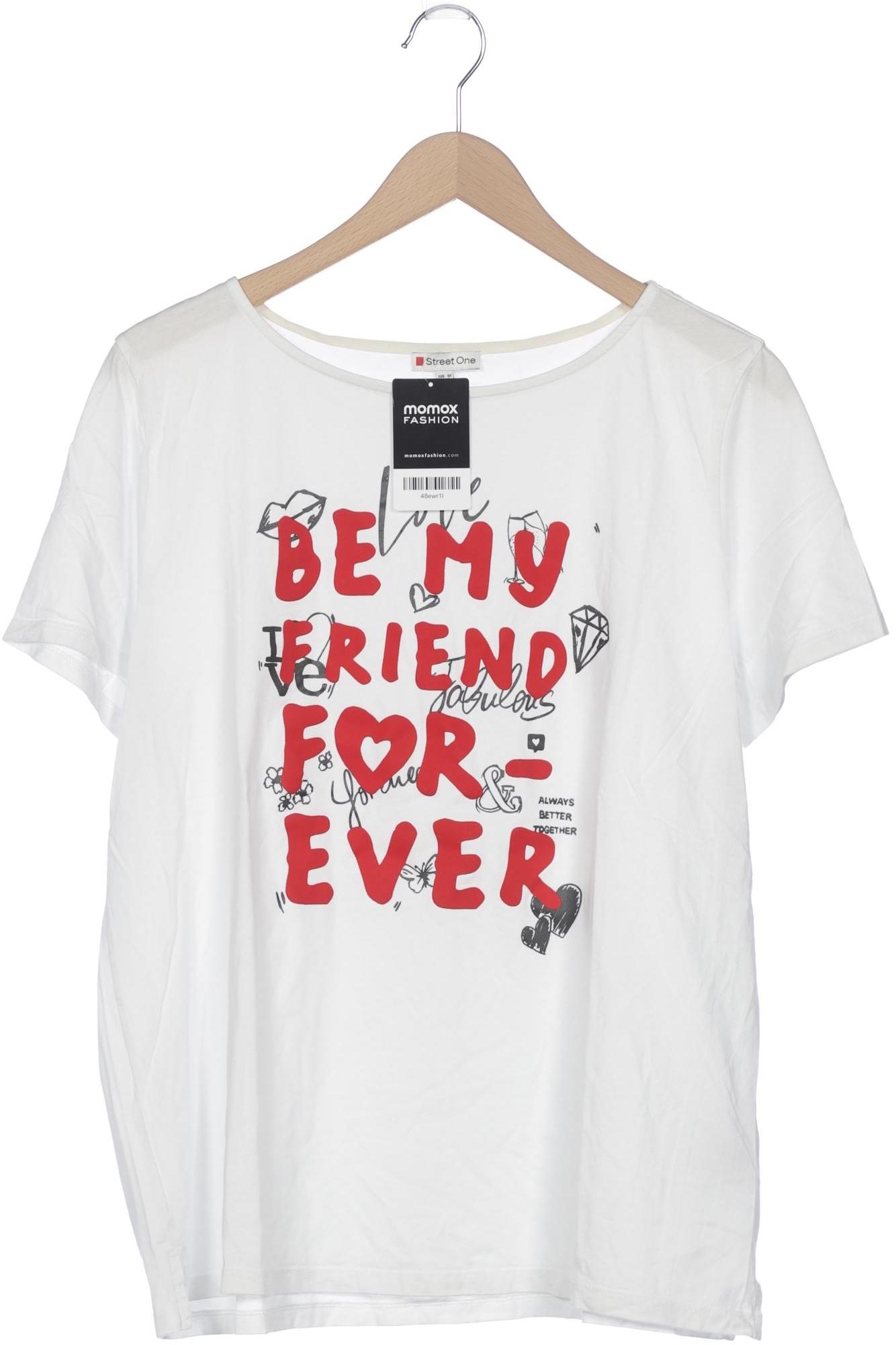 

Street One Damen T-Shirt, weiß, Gr. 46