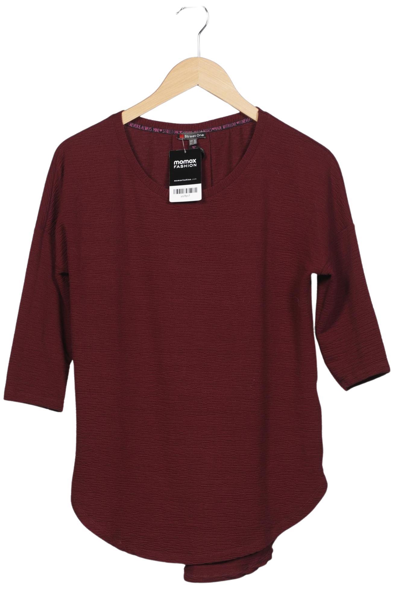 

Street One Damen Langarmshirt, bordeaux, Gr. 36