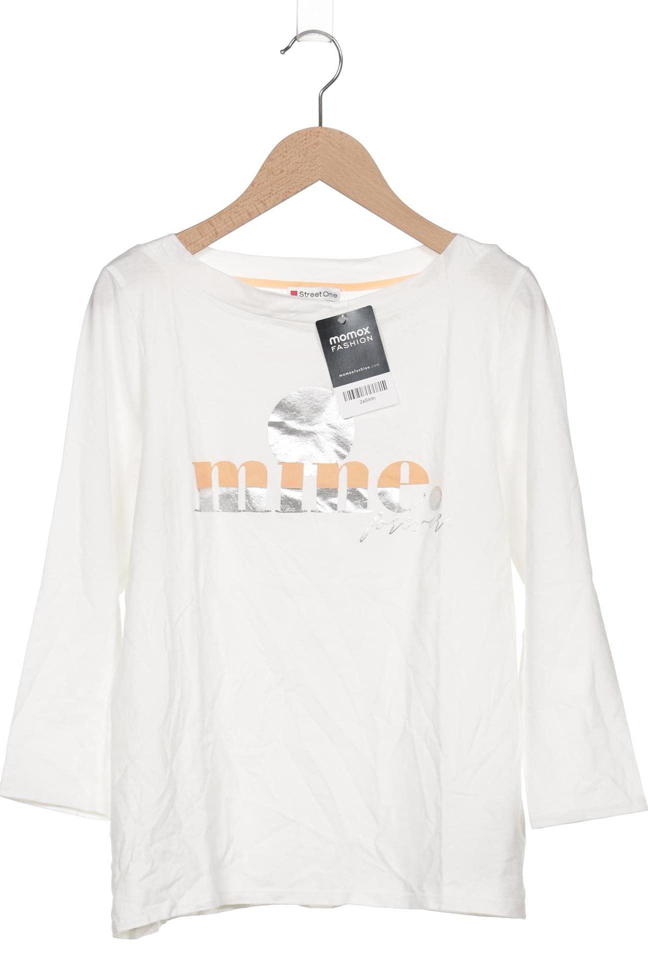

Street One Damen Langarmshirt, weiß, Gr. 34
