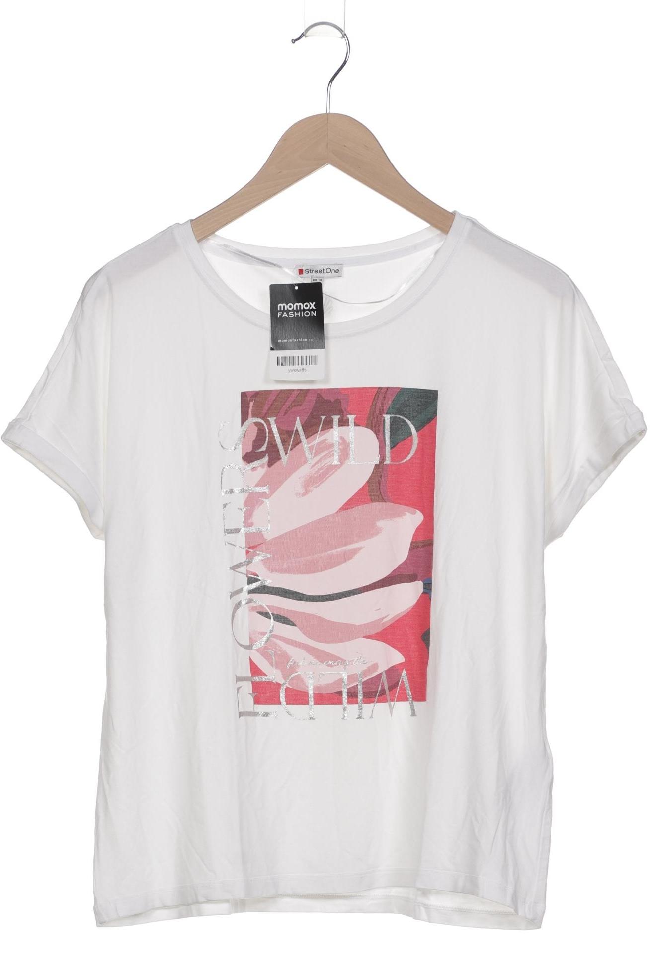 

Street One Damen T-Shirt, weiß, Gr. 38