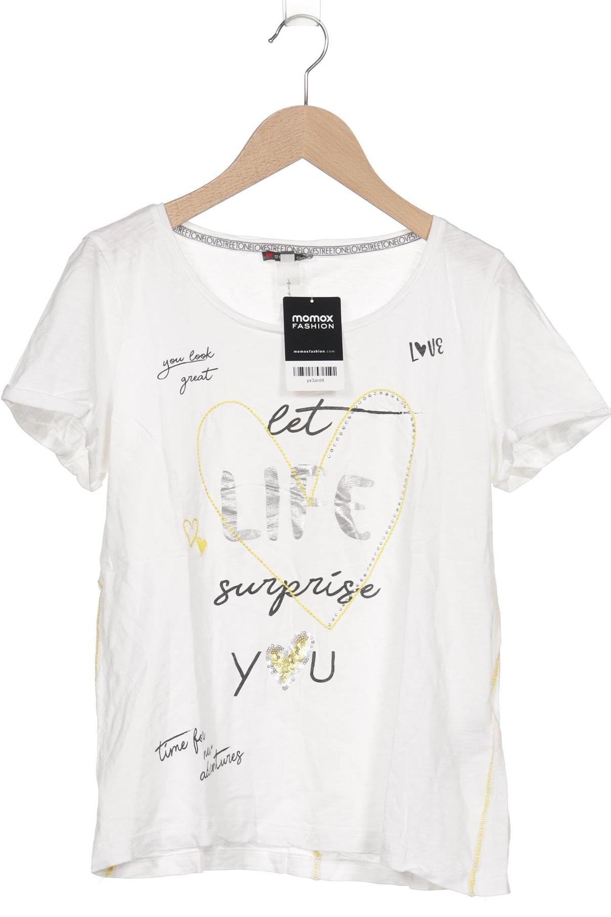 

Street One Damen T-Shirt, weiß, Gr. 36