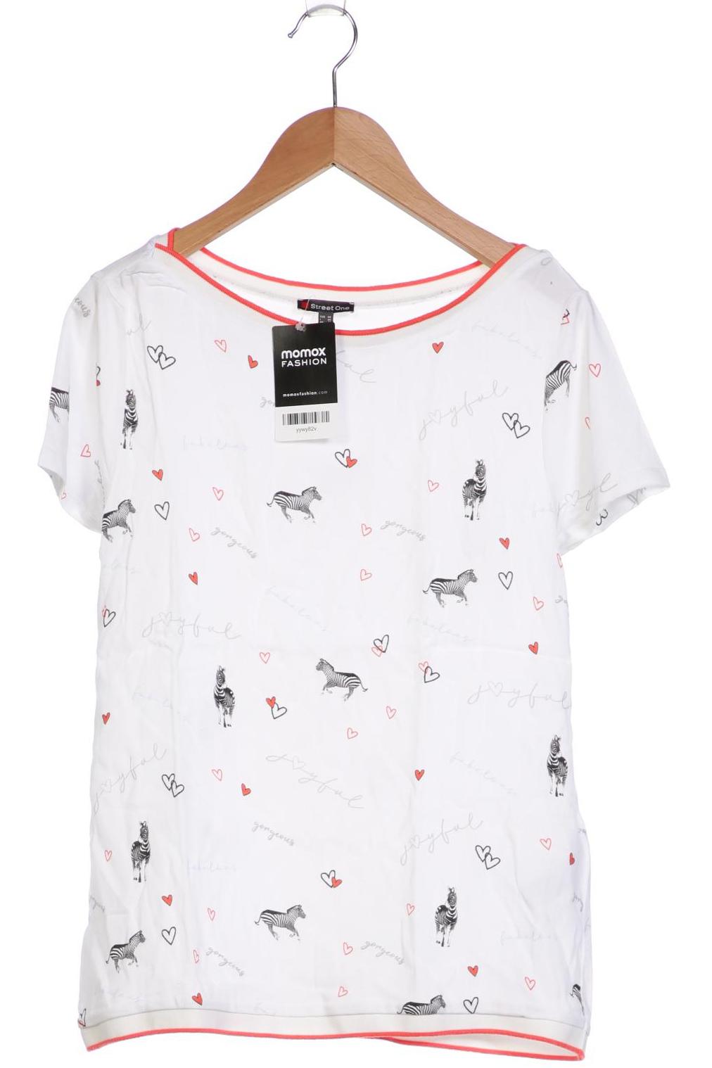 

Street One Damen T-Shirt, weiß, Gr. 36
