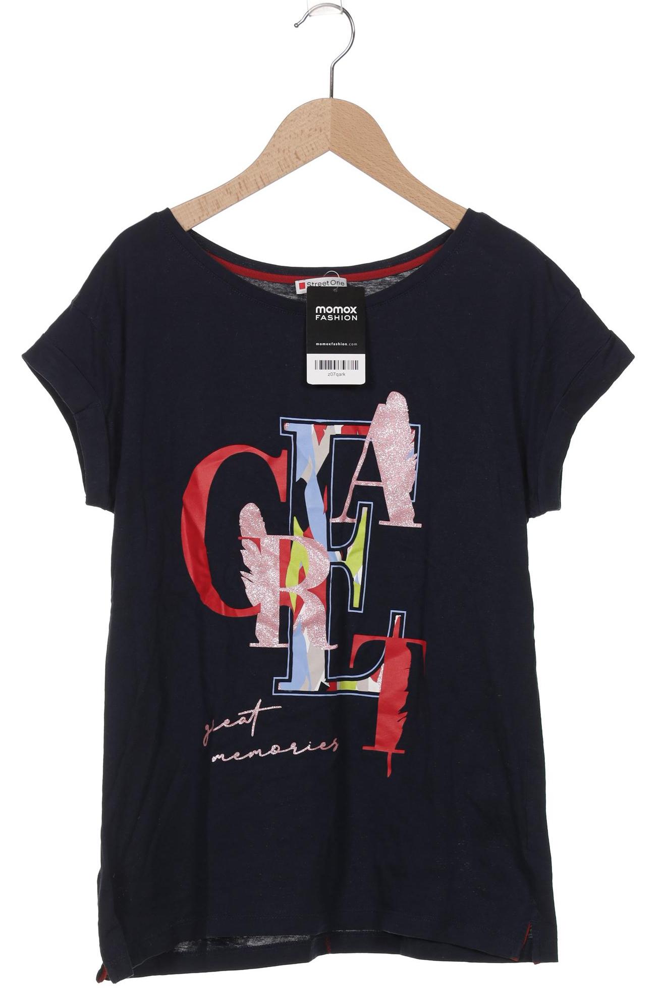

Street One Damen T-Shirt, marineblau, Gr. 38