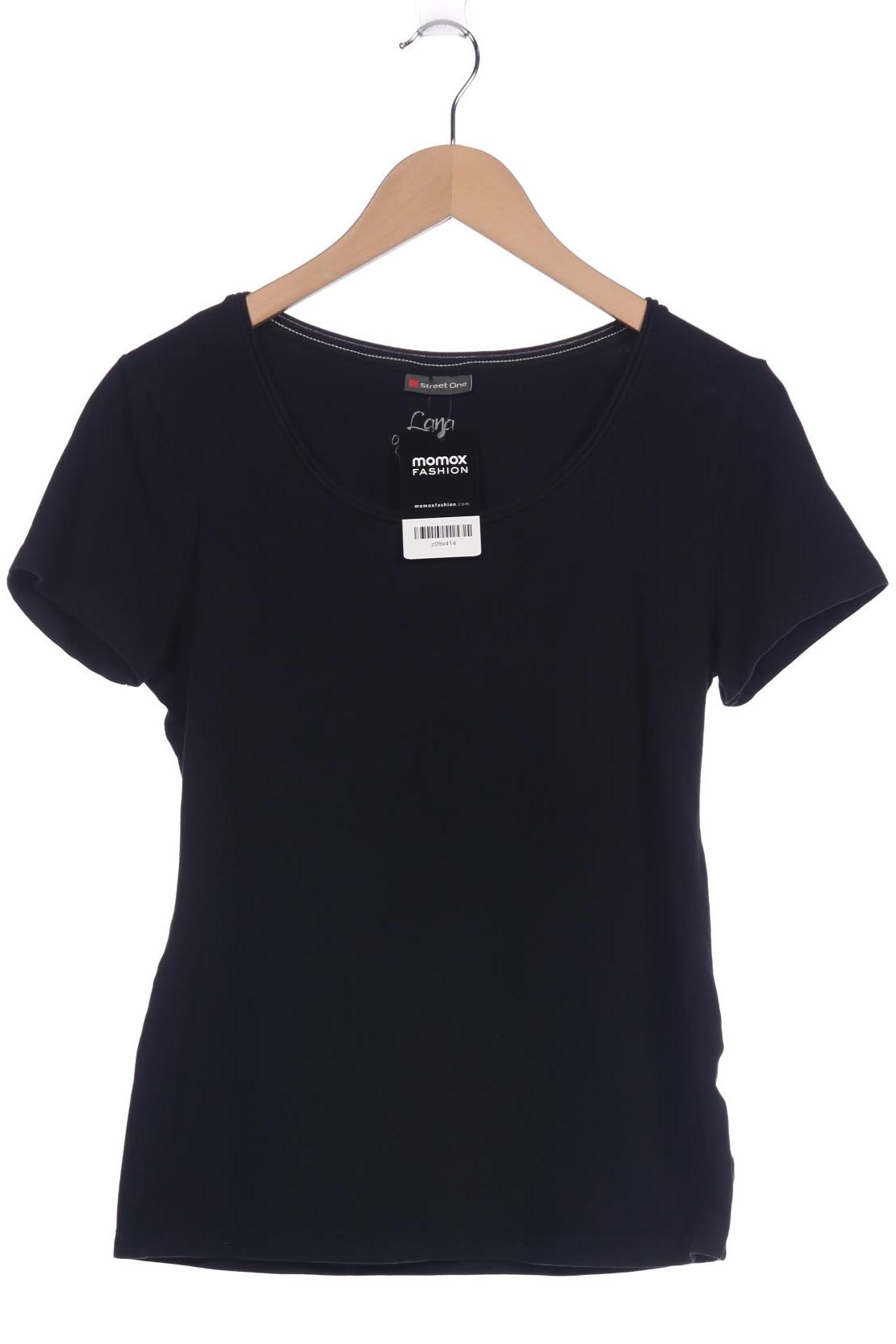 

Street One Damen T-Shirt, schwarz, Gr. 42