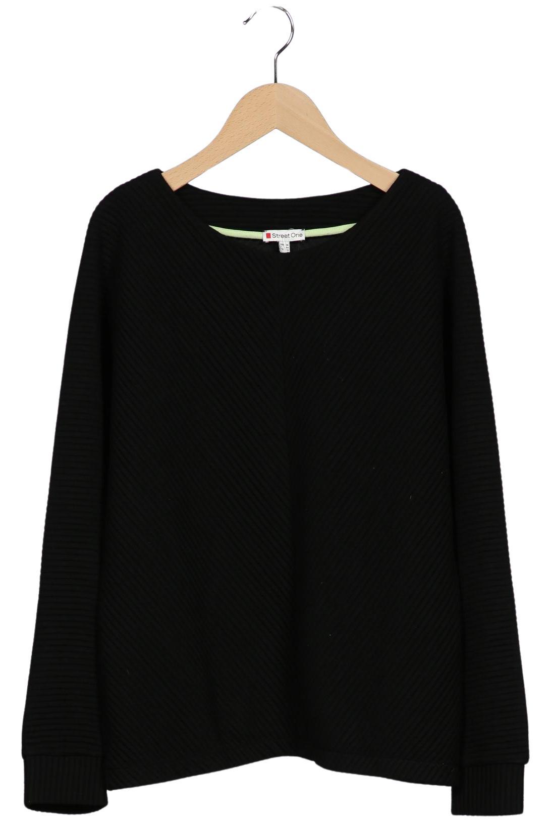 

Street One Damen Sweatshirt, schwarz, Gr. 36