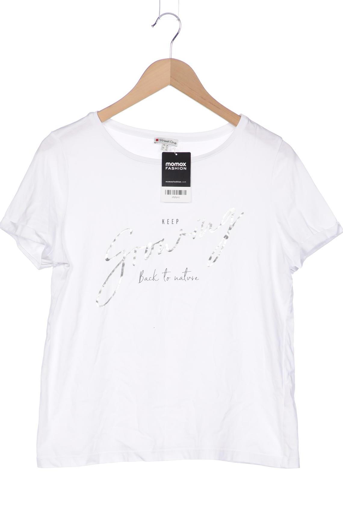 

Street One Damen T-Shirt, weiß, Gr. 38