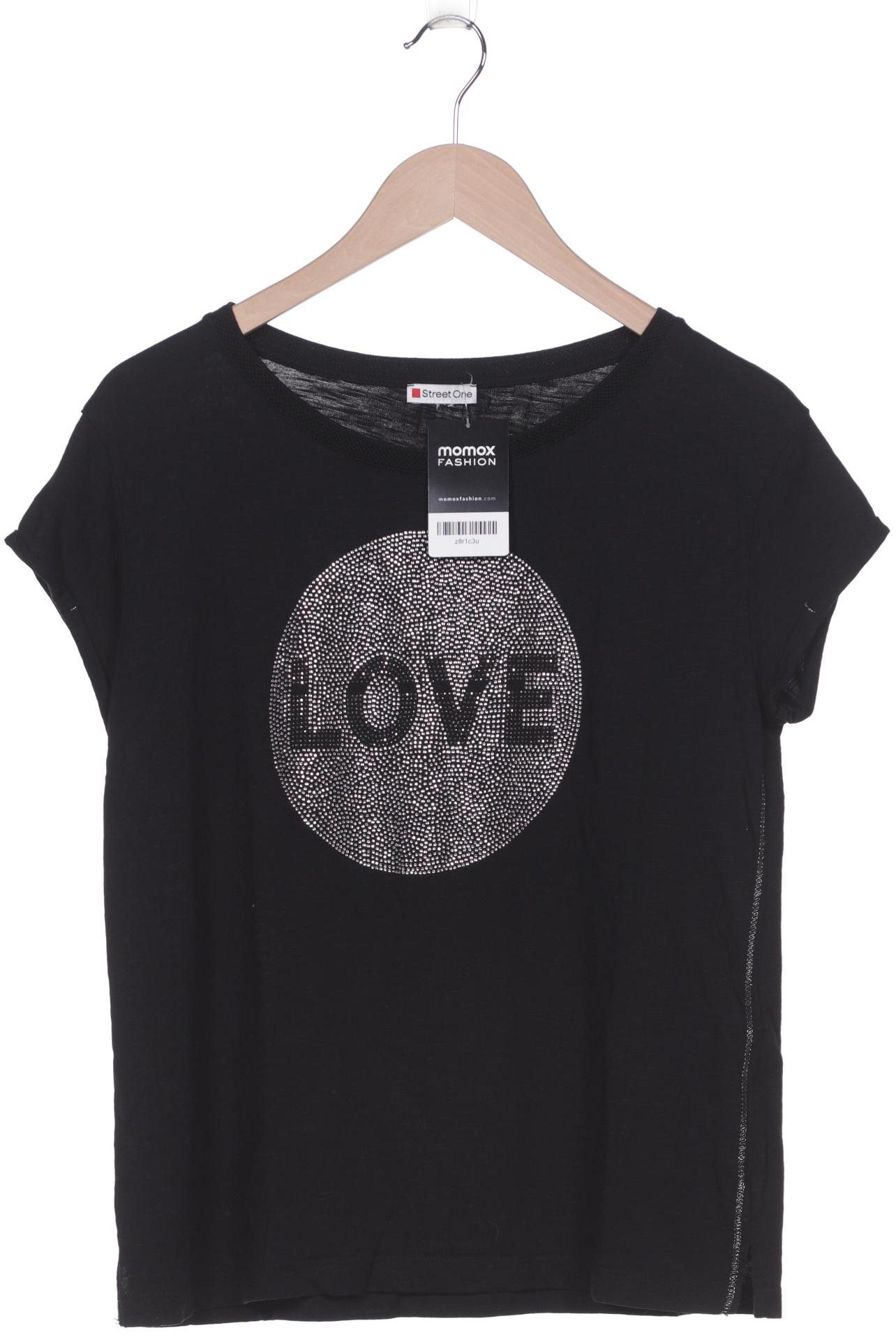 

Street One Damen T-Shirt, schwarz, Gr. 38