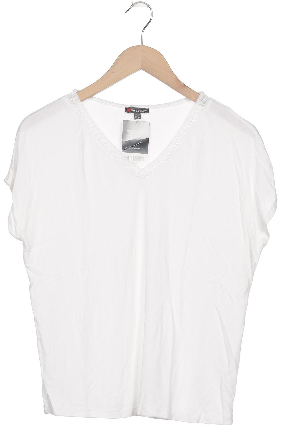 

Street One Damen T-Shirt, weiß, Gr. 38