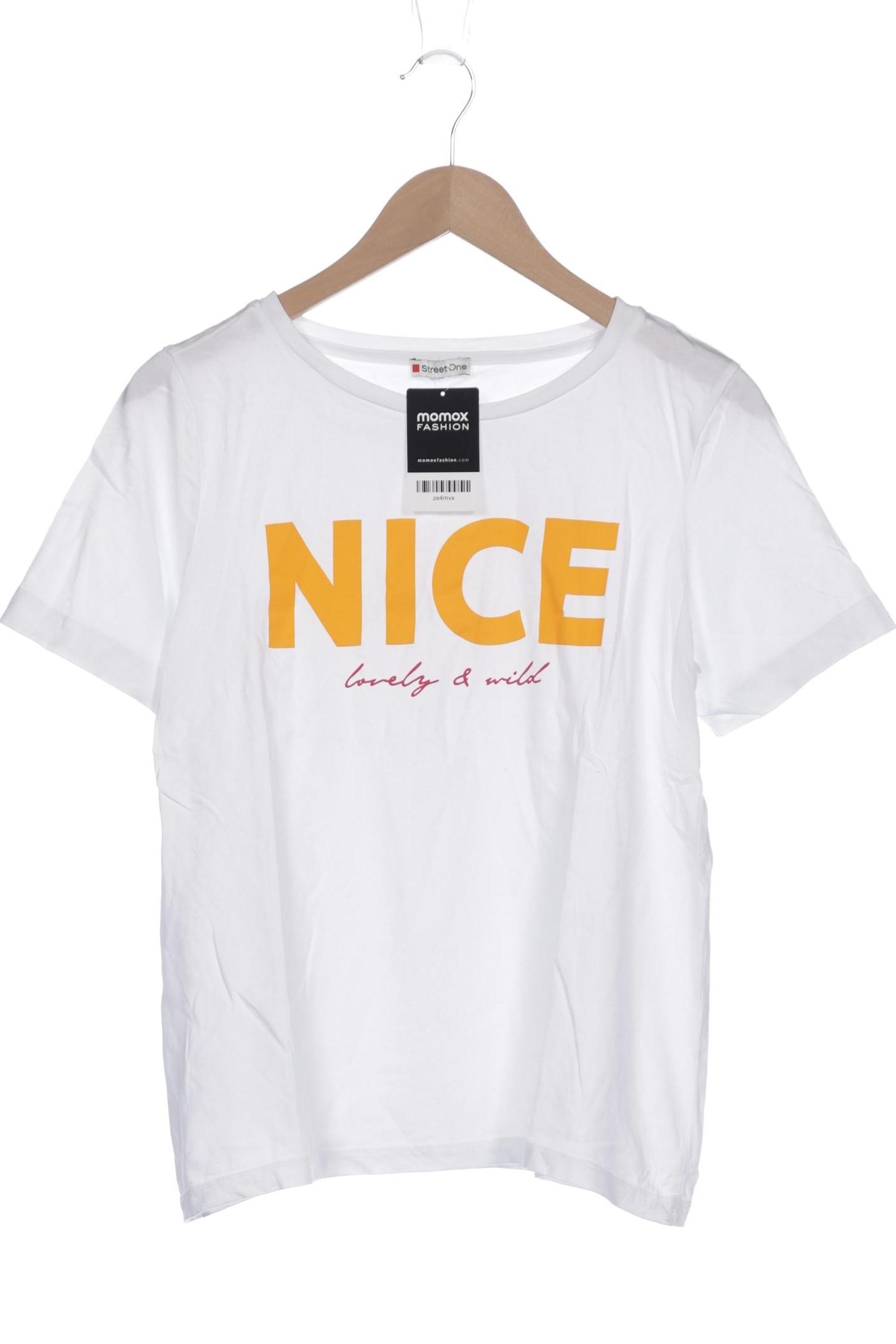 

Street One Damen T-Shirt, weiß, Gr. 38