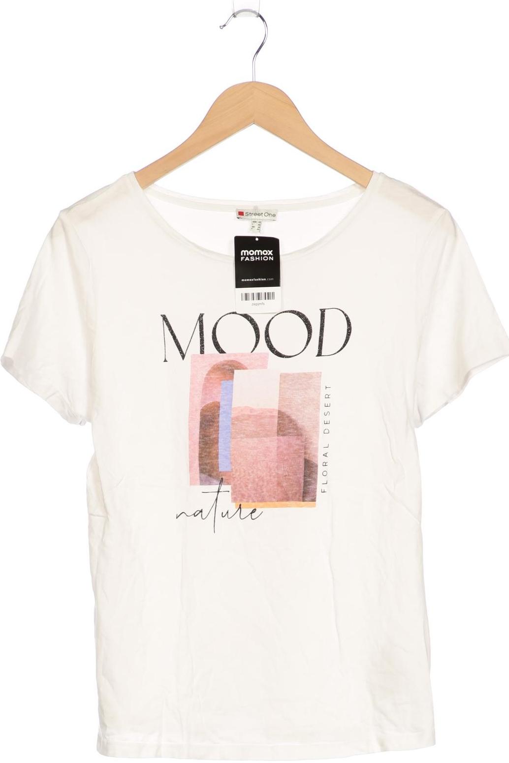 

Street One Damen T-Shirt, weiß, Gr. 42