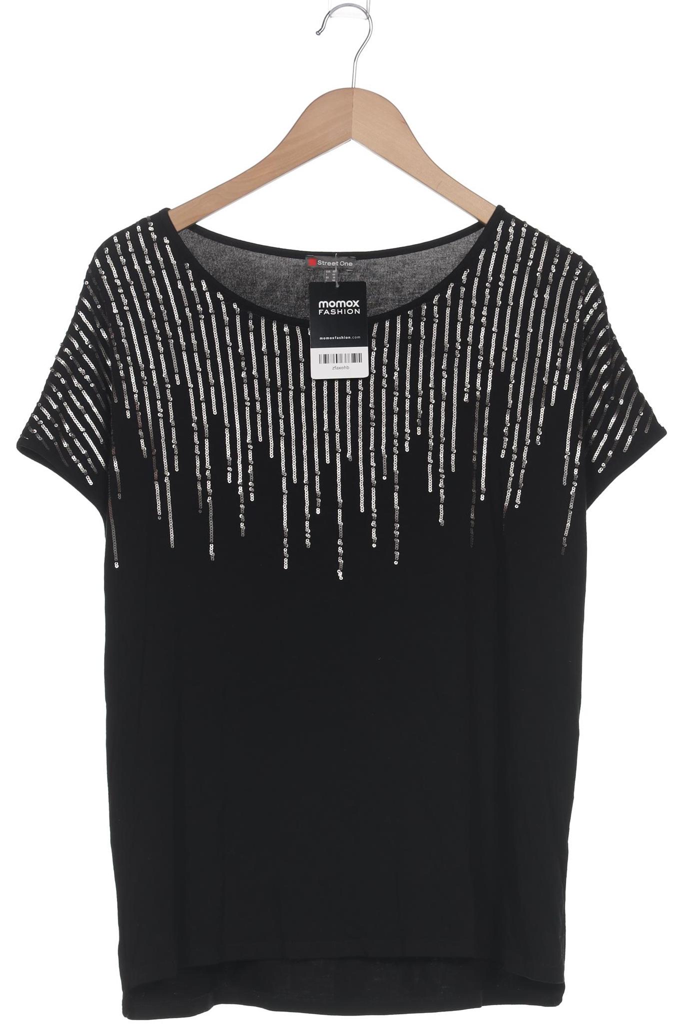 

Street One Damen T-Shirt, schwarz, Gr. 40