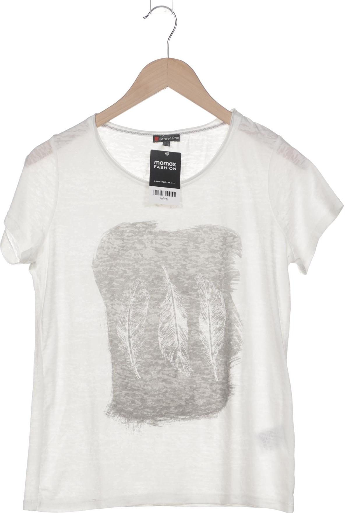 

Street One Damen T-Shirt, weiß, Gr. 38