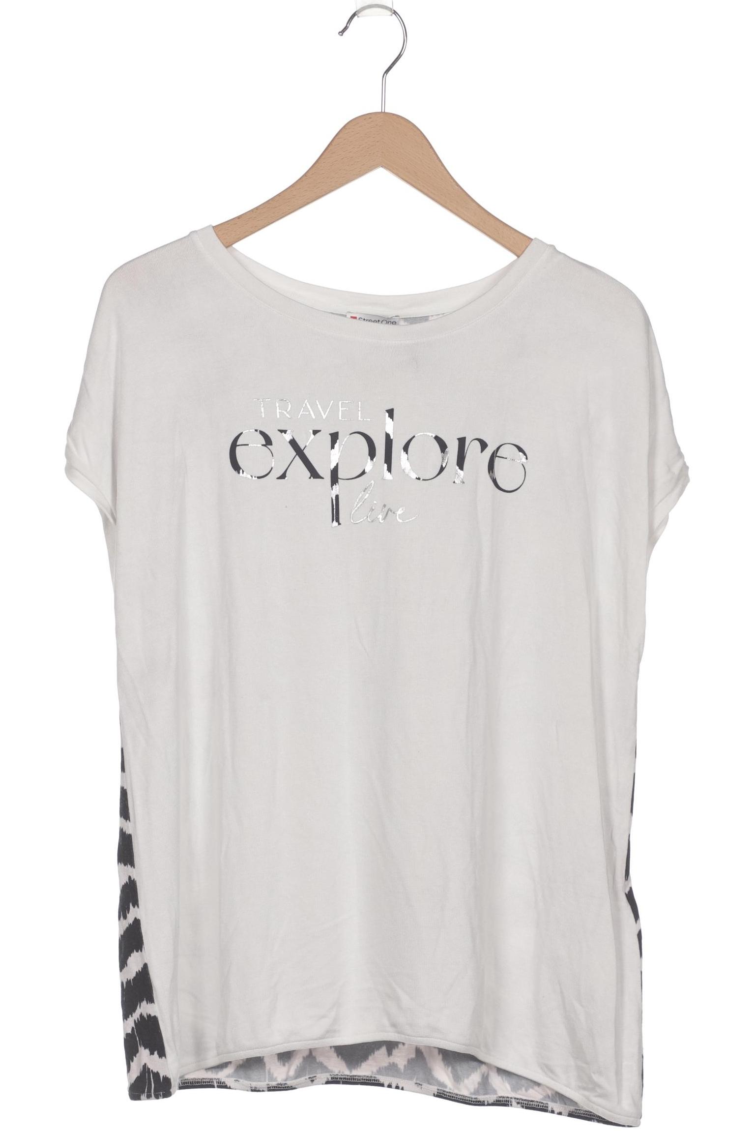 

Street One Damen T-Shirt, weiß, Gr. 44