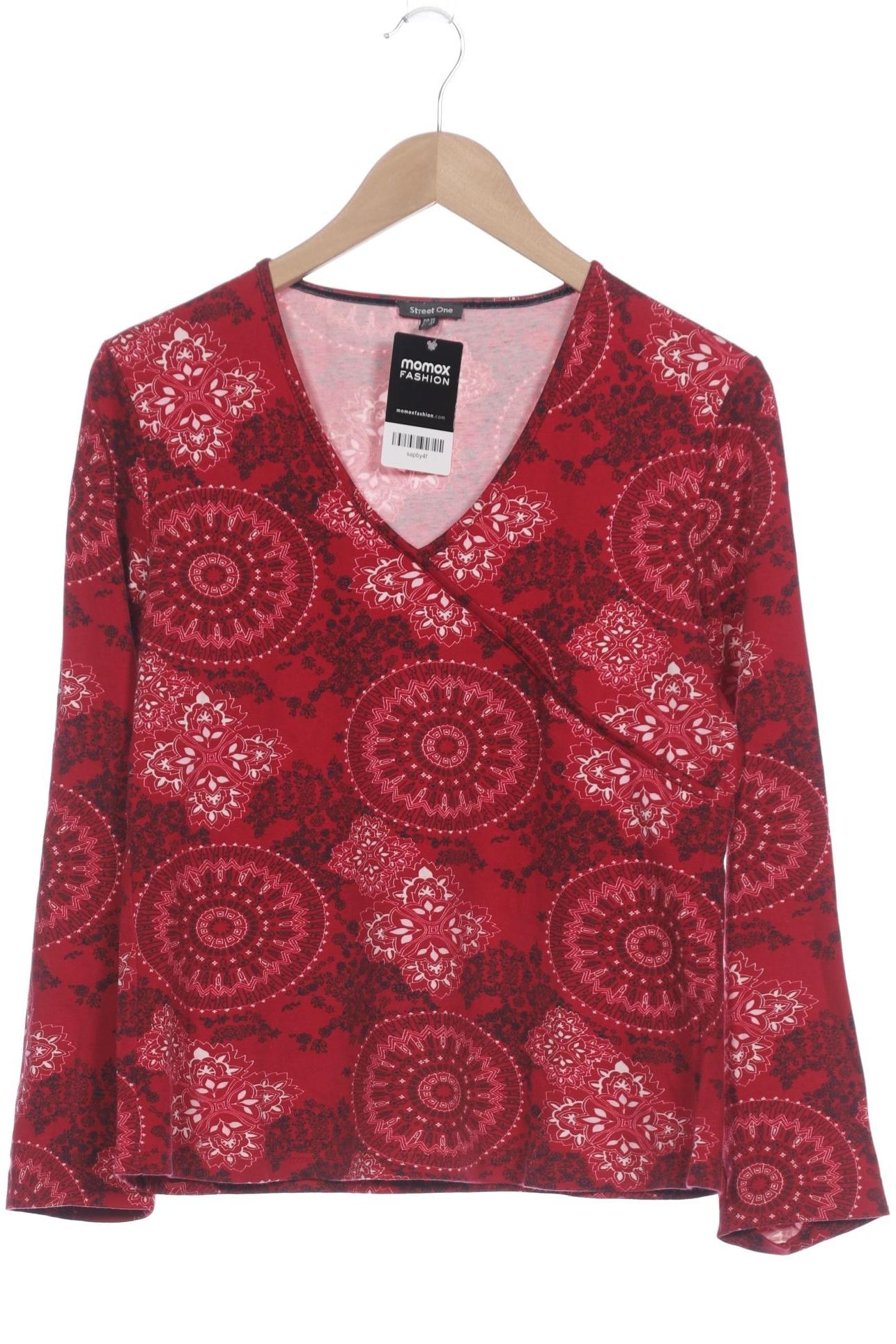 

Street One Damen Langarmshirt, rot, Gr. 44