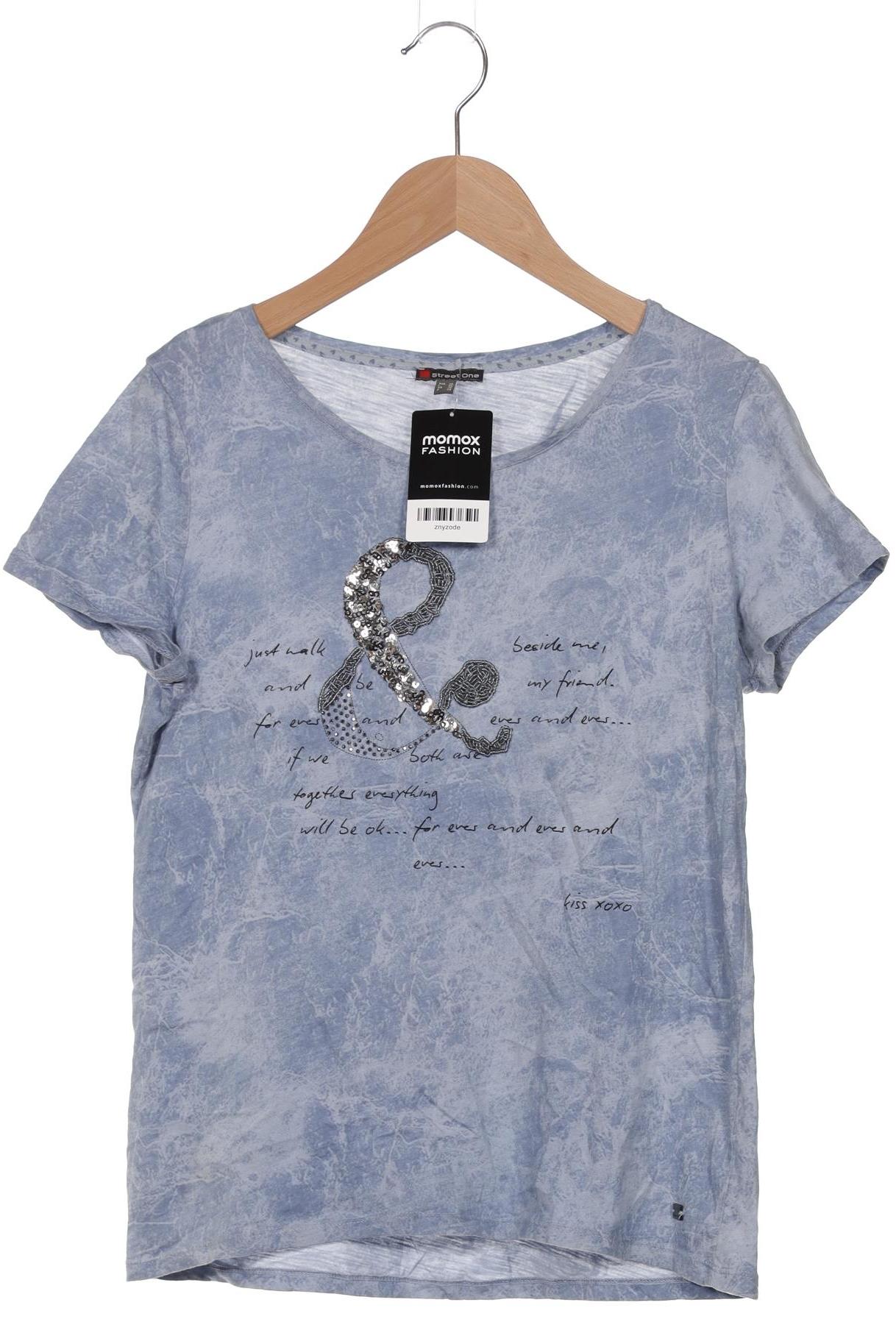 

Street One Damen T-Shirt, blau, Gr. 36