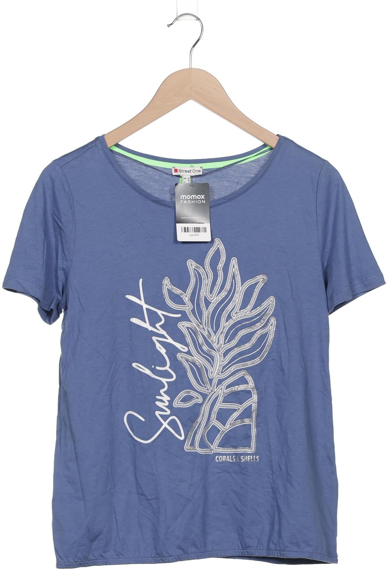 

Street One Damen T-Shirt, blau, Gr. 36