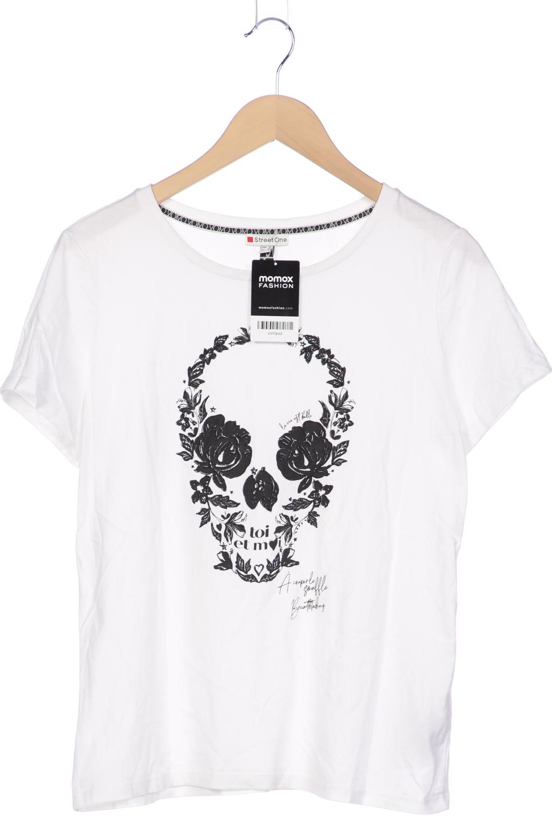 

Street One Damen T-Shirt, weiß, Gr. 40