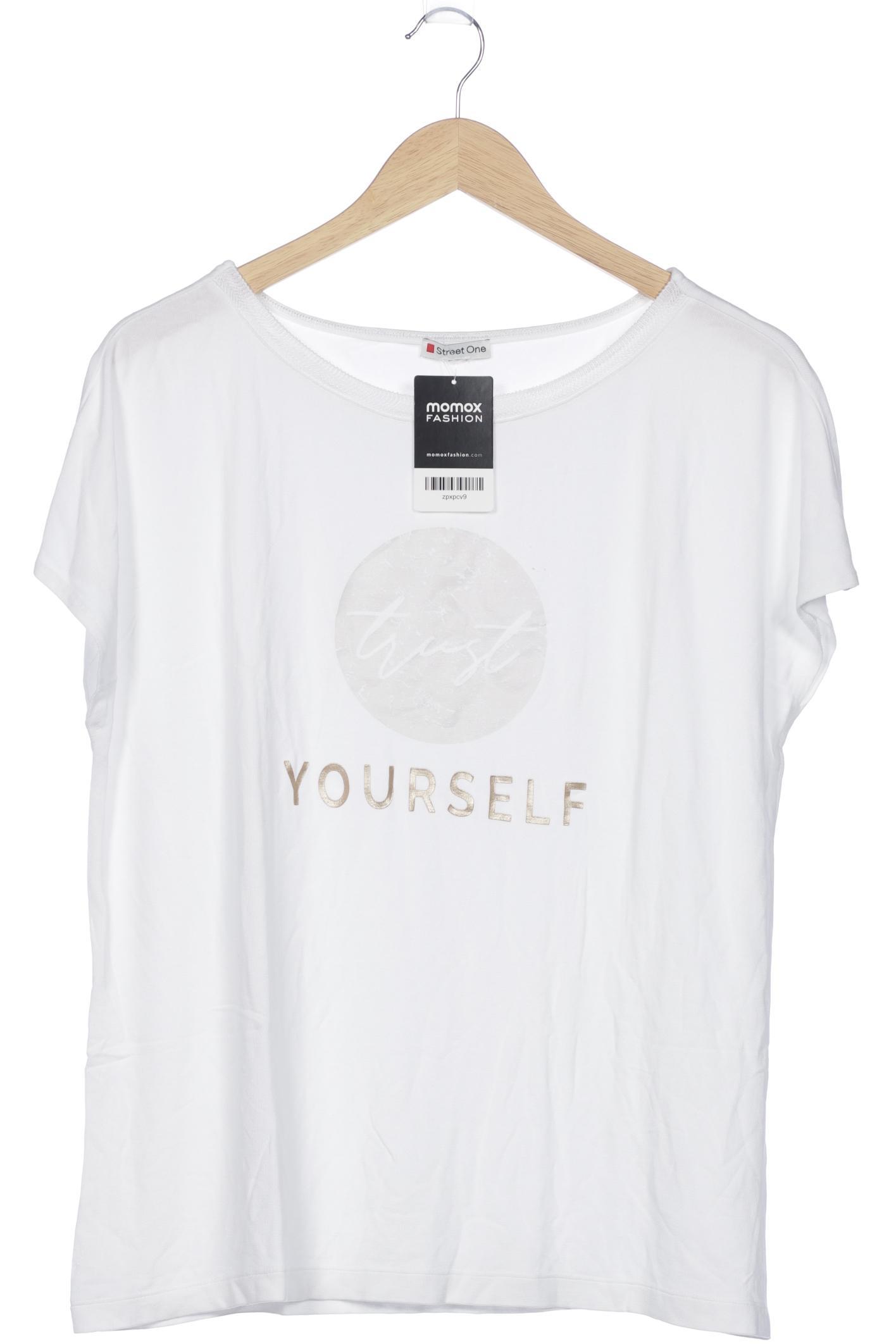 

Street One Damen T-Shirt, weiß, Gr. 42