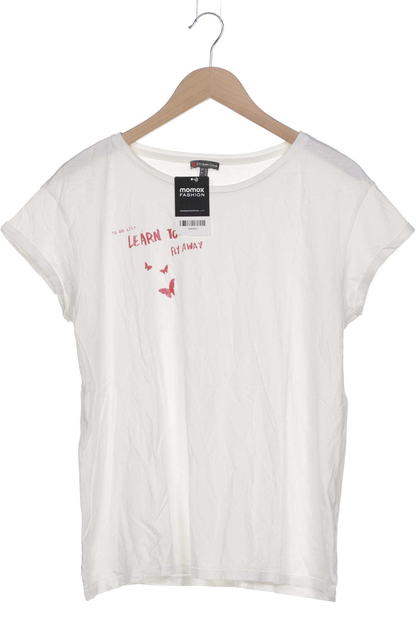 

Street One Damen T-Shirt, cremeweiß, Gr. 42