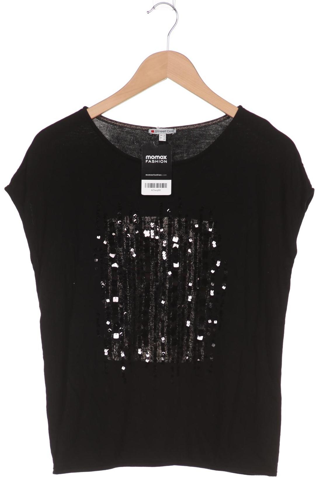 

Street One Damen T-Shirt, schwarz, Gr. 38