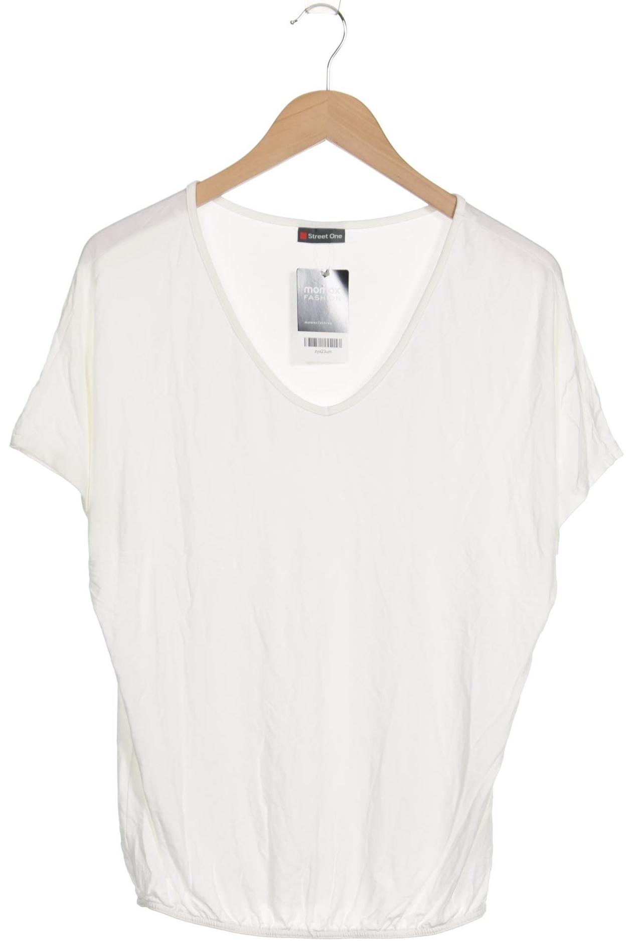 

Street One Damen T-Shirt, weiß, Gr. 38