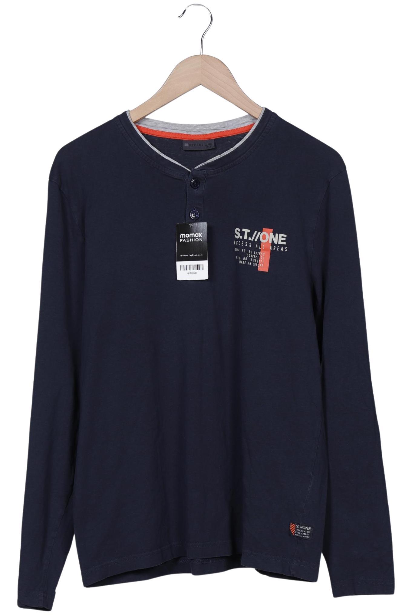 

Street One Herren Langarmshirt, marineblau, Gr. 54