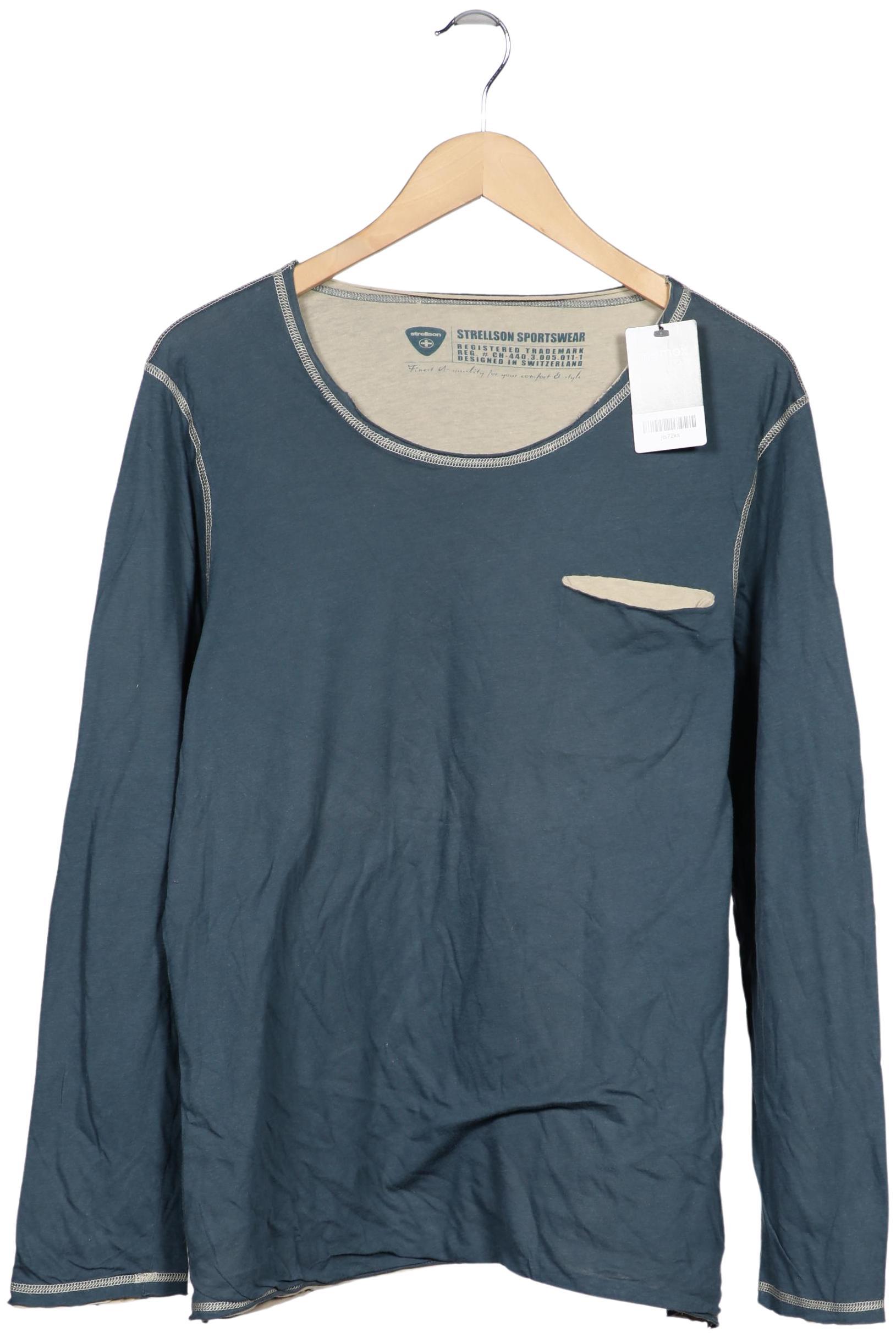 Thumbnail - Strellson Herren Langarmshirt, blau, Gr. 56