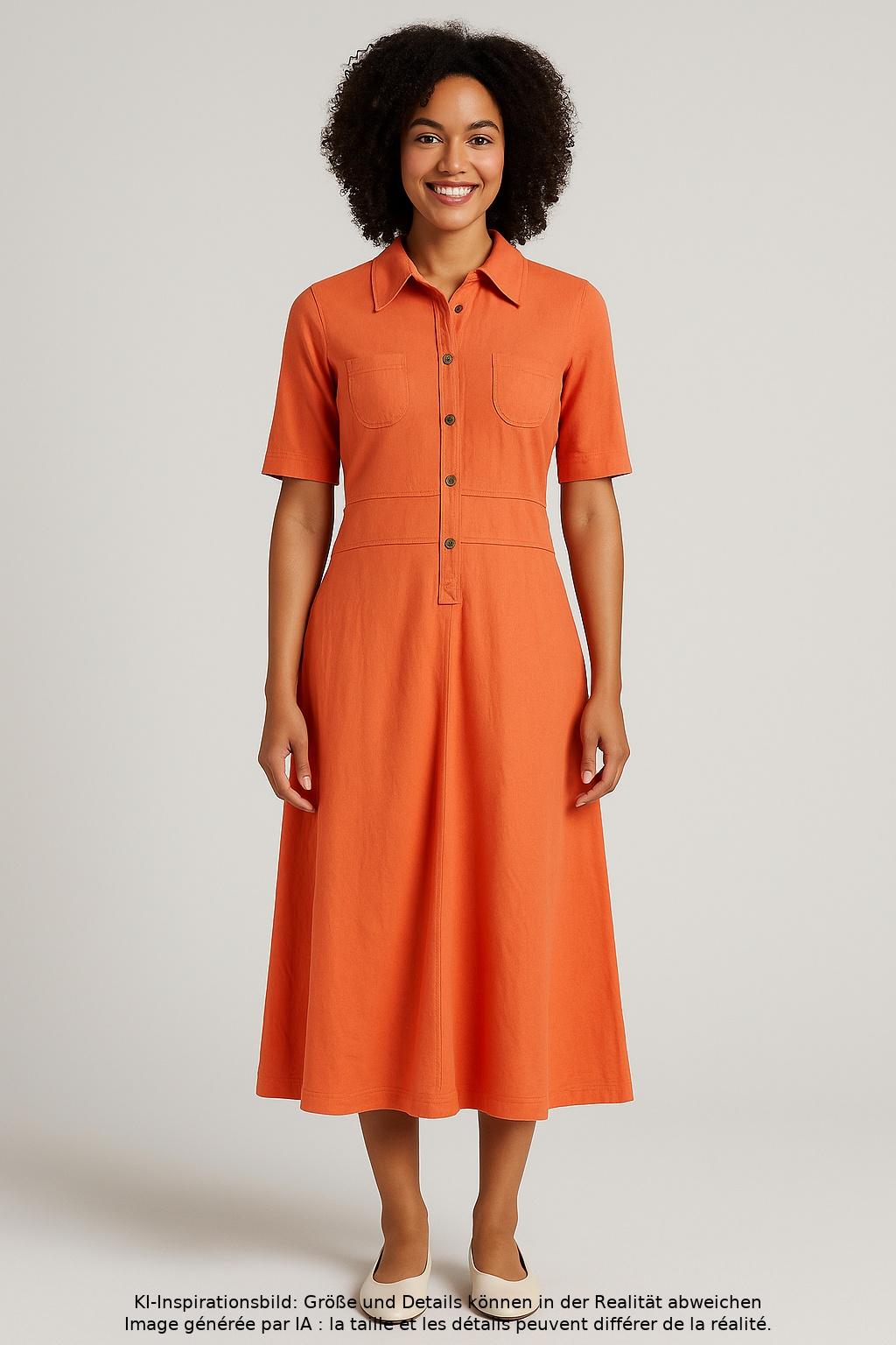 

Strenesse Damen Kleid, orange, Gr. 40