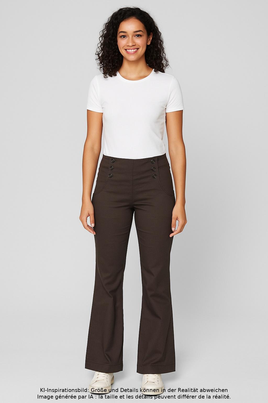 

Strenesse Damen Stoffhose, braun, Gr. 38