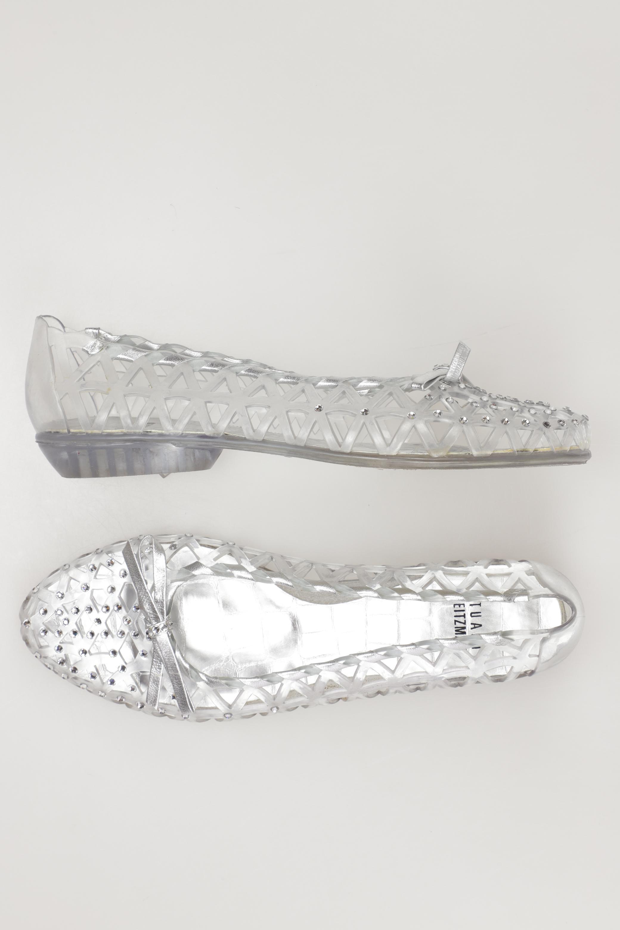 

Stuart Weitzman Damen Ballerinas, silber, Gr. 7