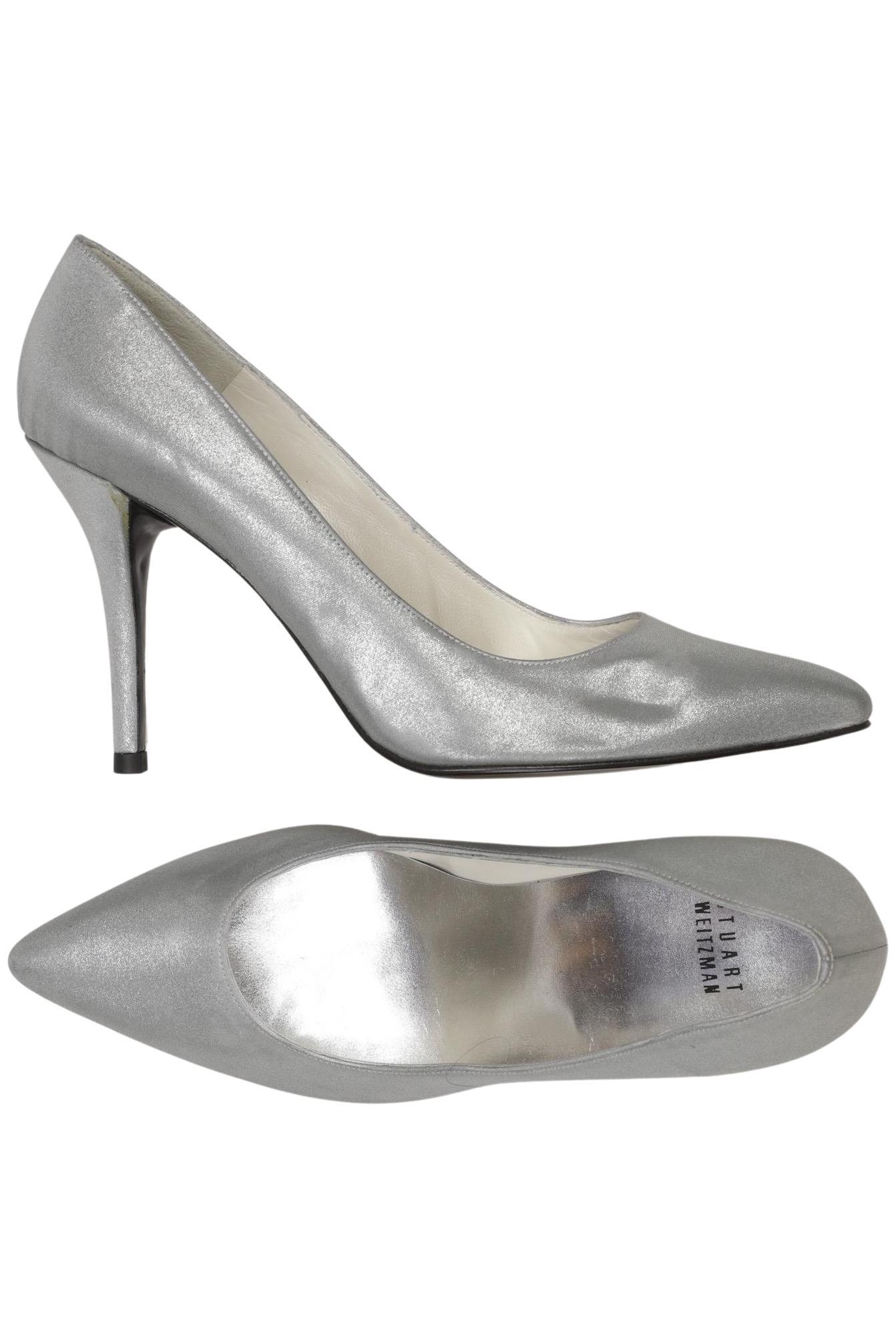 

Stuart Weitzman Damen Pumps, silber, Gr. 39.5