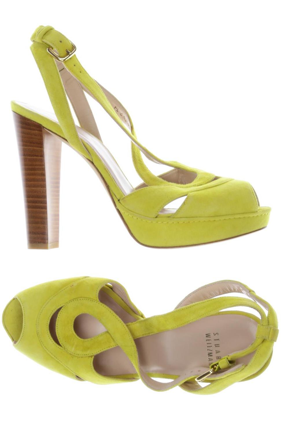 

Stuart Weitzman Damen Sandale, gelb, Gr. 39