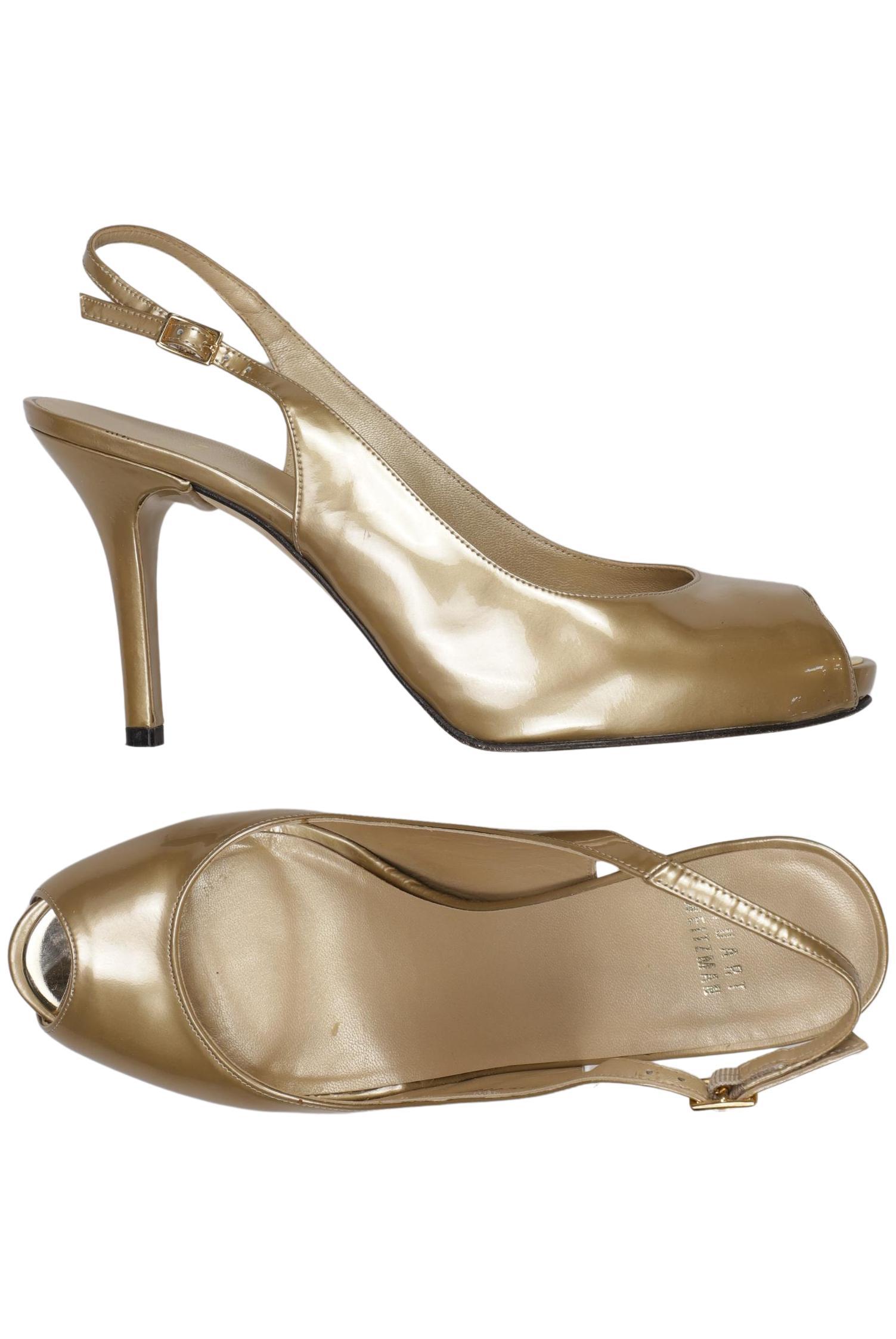

Stuart Weitzman Damen Sandale, gold, Gr. 40