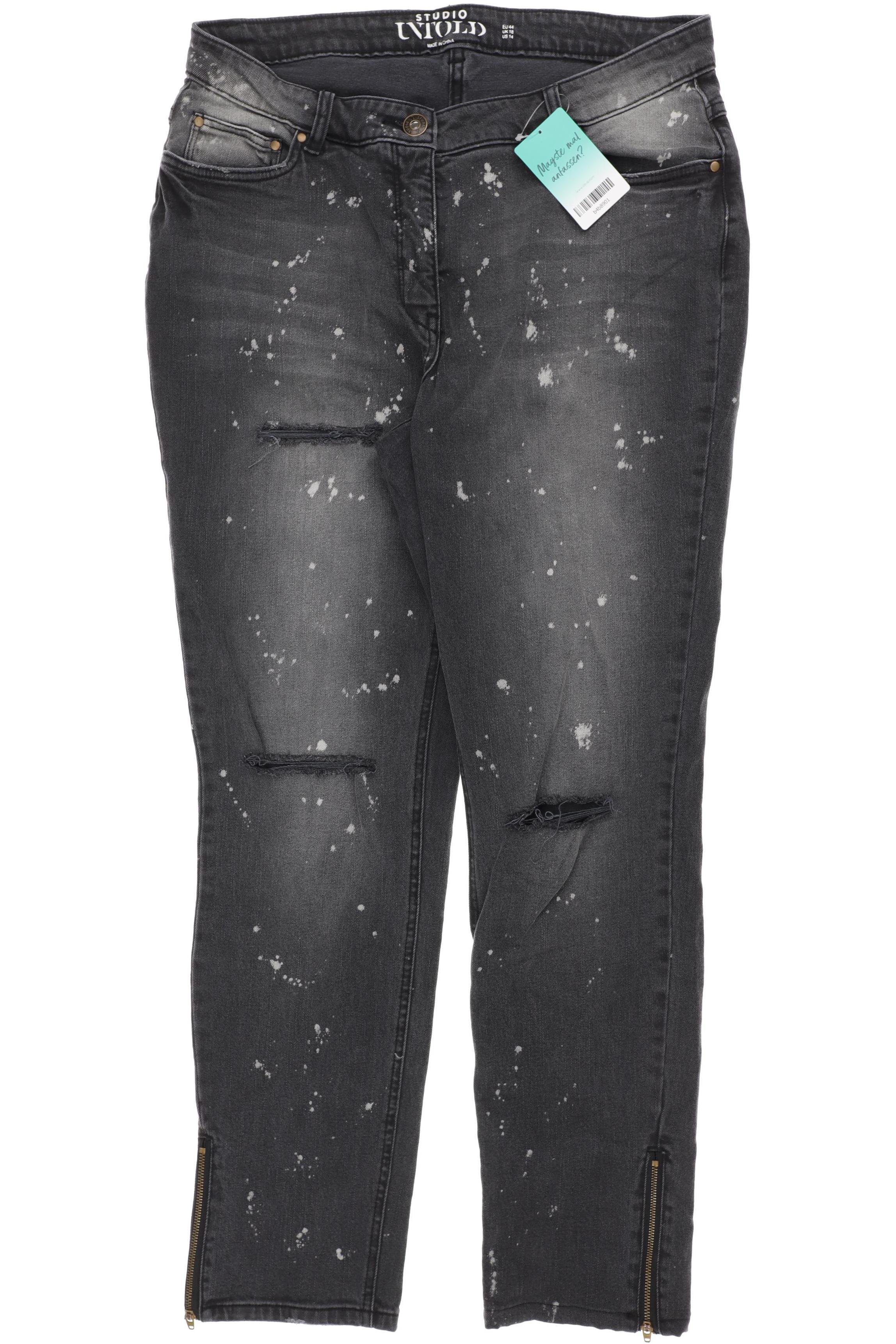 

Studio Untold Damen Jeans, schwarz, Gr. 44