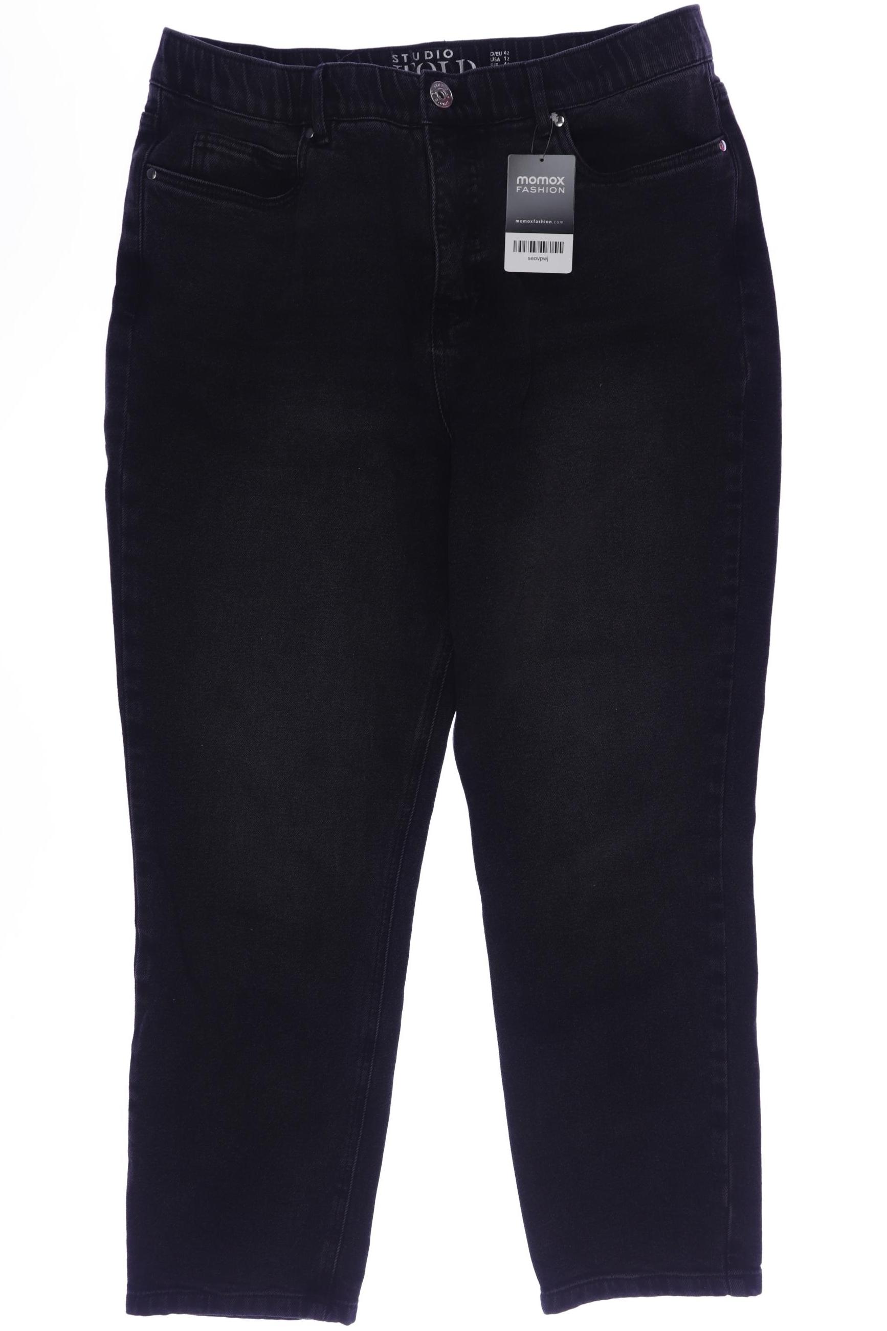 

Studio Untold Damen Jeans, schwarz, Gr. 42