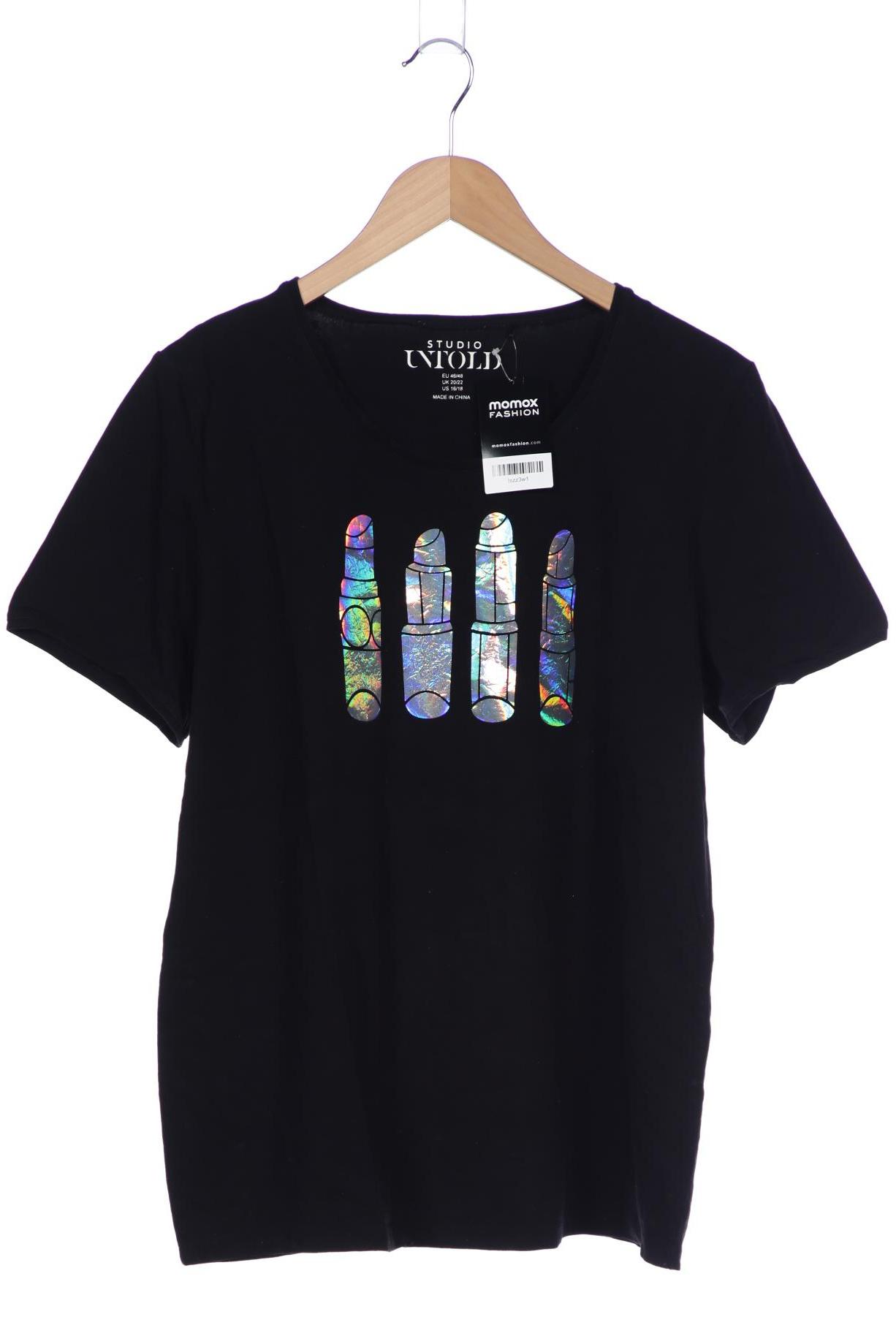 

Studio Untold Damen T-Shirt, schwarz, Gr. 46