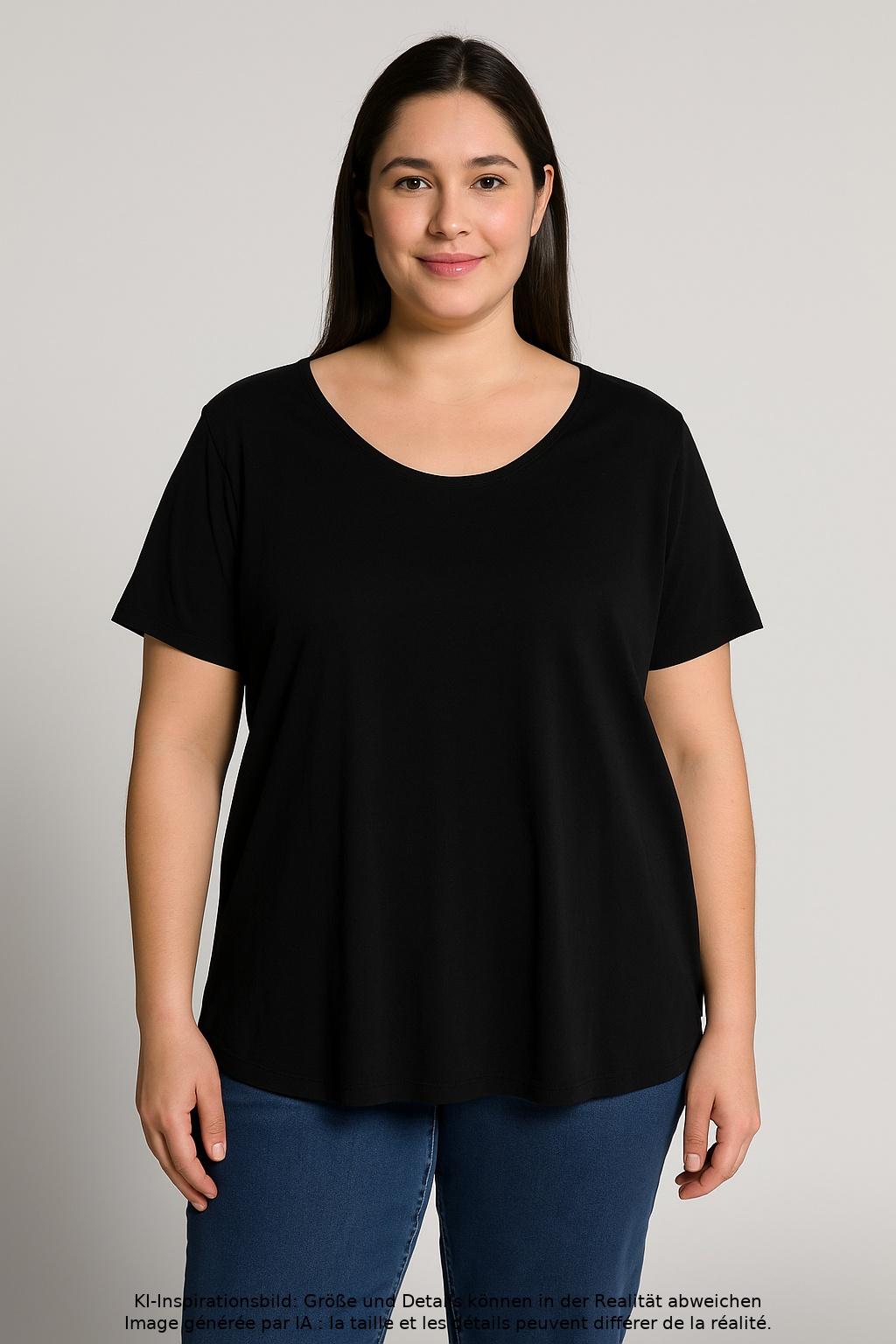 

Studio Untold Damen T-Shirt, schwarz, Gr. 46