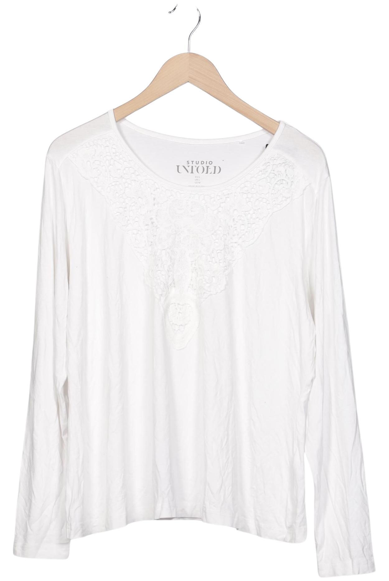 

Studio Untold Damen Langarmshirt, weiß, Gr. 42