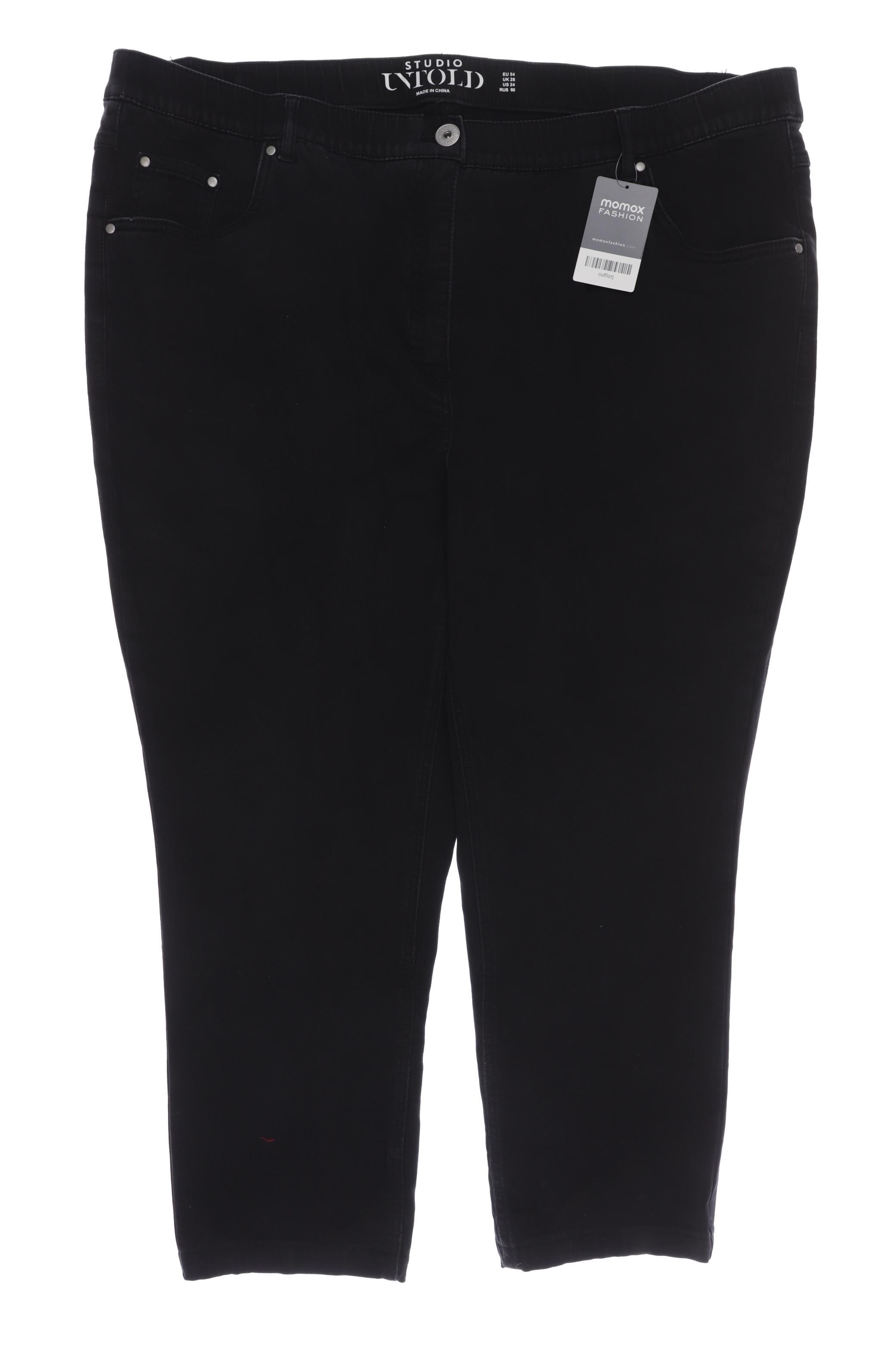 

Studio Untold Damen Jeans, schwarz, Gr. 54