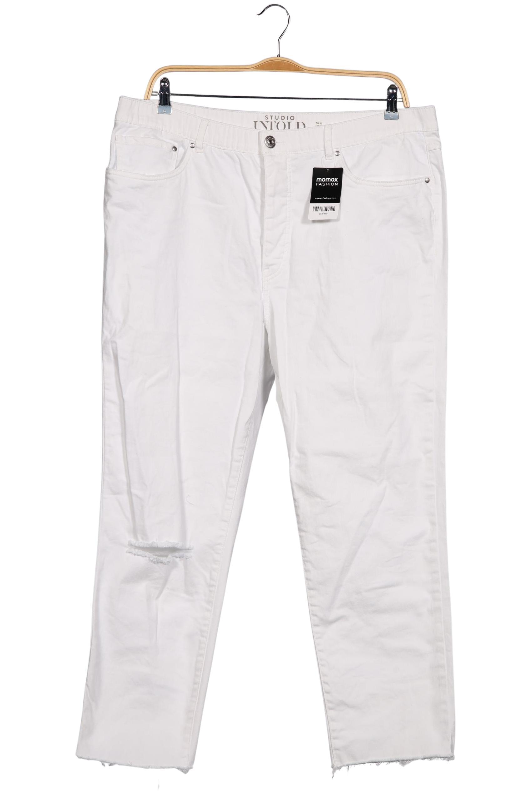 

Studio Untold Damen Jeans, weiß, Gr. 50