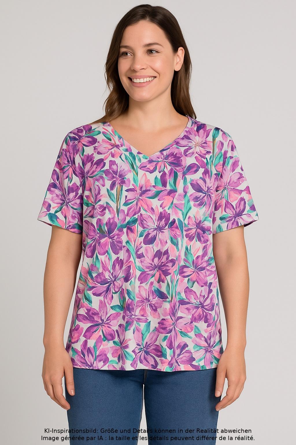 

Studio Untold Damen T-Shirt, mehrfarbig, Gr. 46