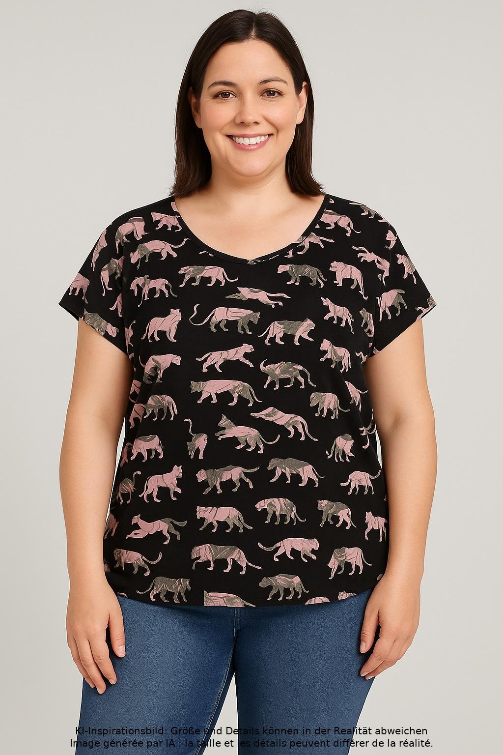 

Studio Untold Damen T-Shirt, mehrfarbig, Gr. 46