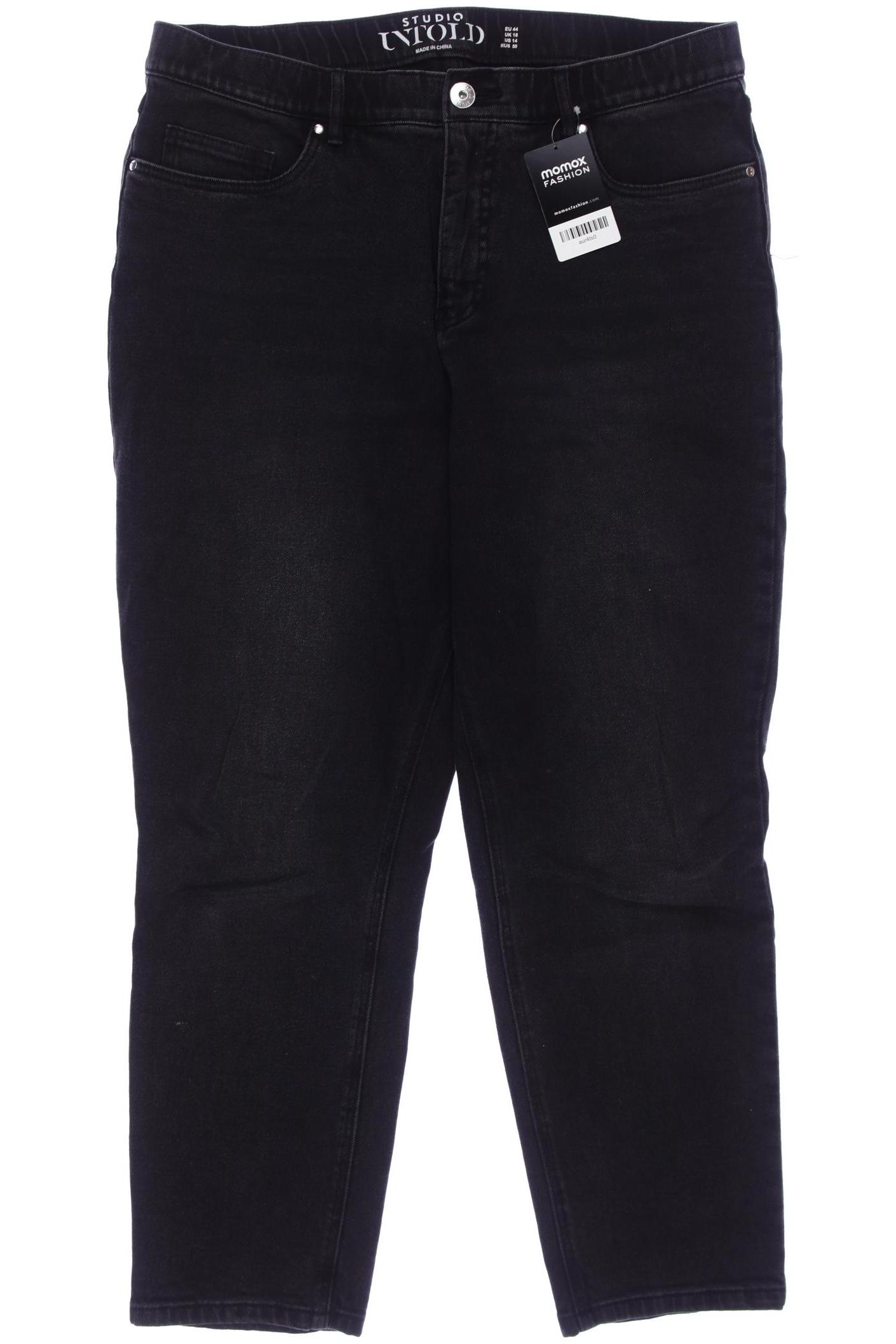 

Studio Untold Damen Jeans, schwarz, Gr. 44