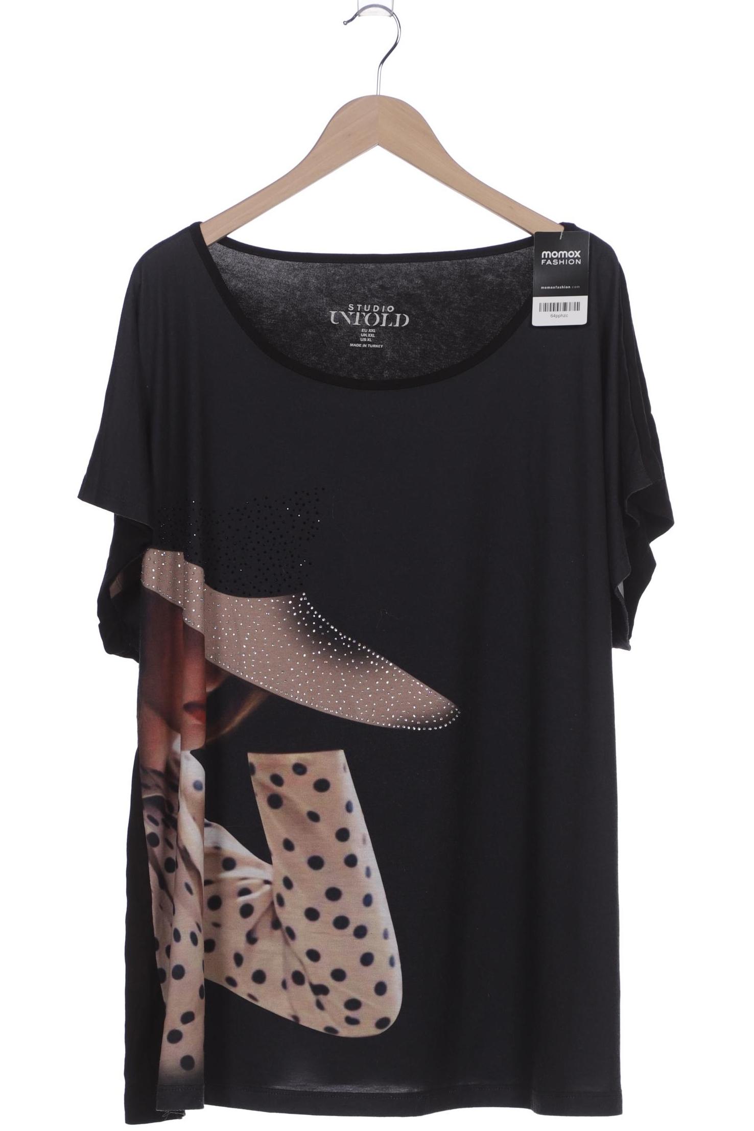 

Studio Untold Damen T-Shirt, schwarz, Gr. 46