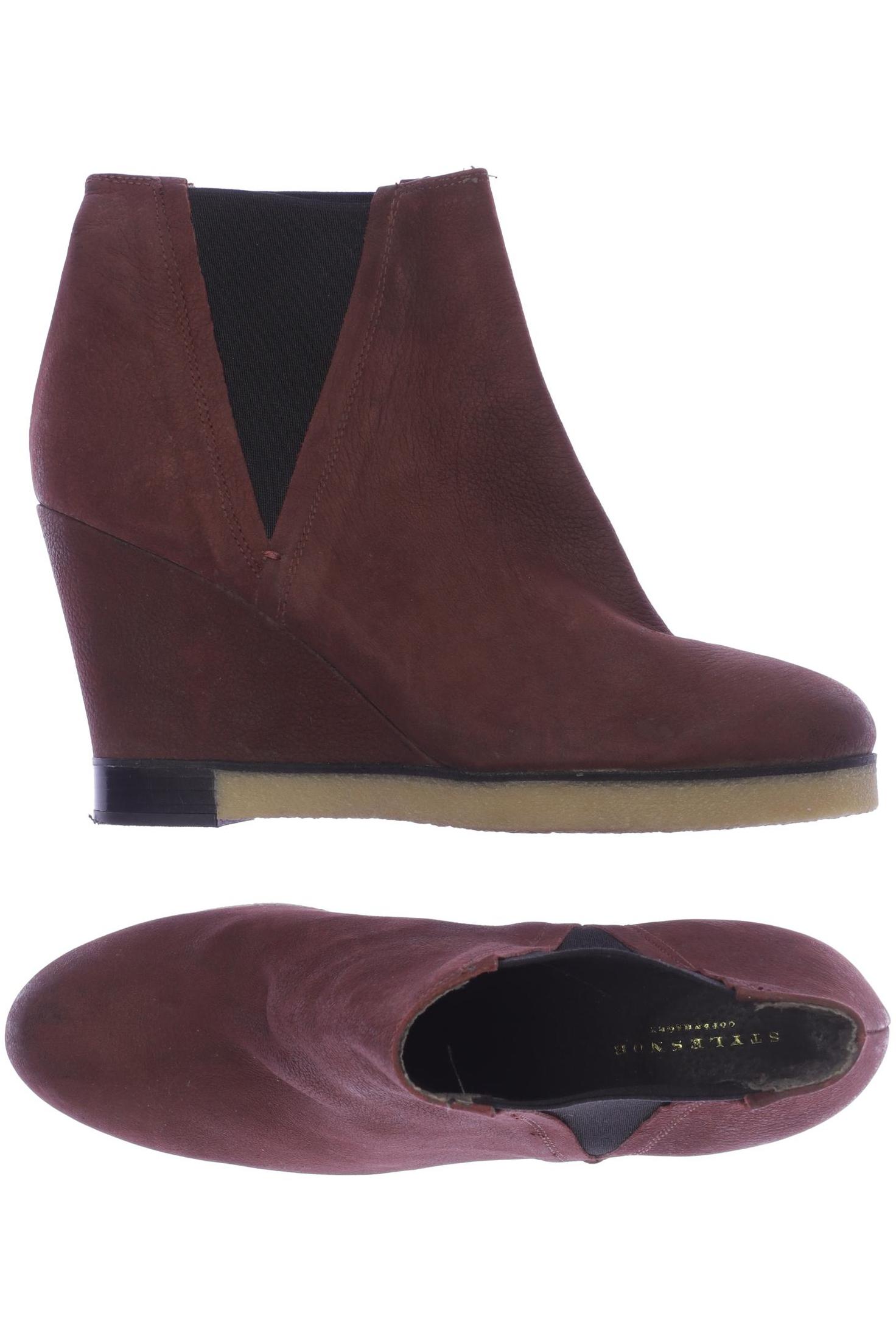 

Stylesnob Damen Stiefelette, bordeaux, Gr. 41